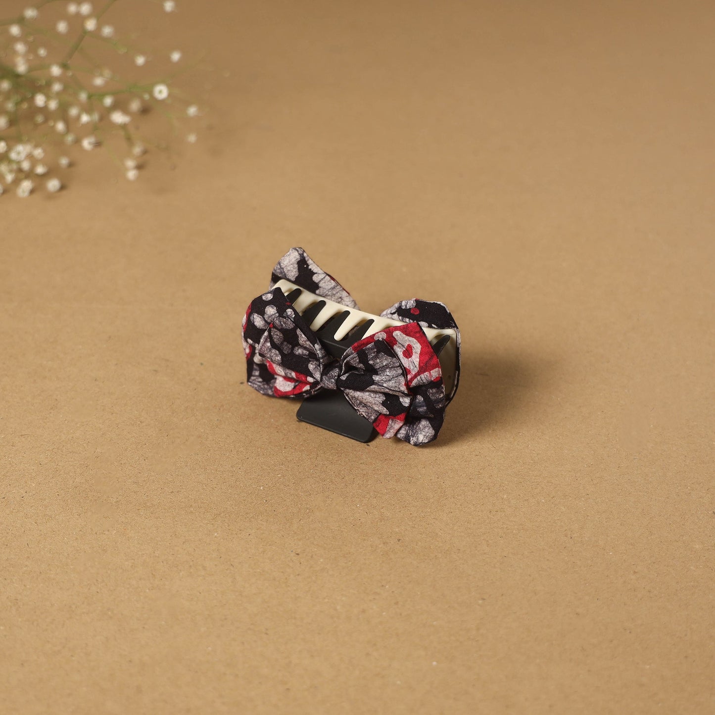 Black - handmade women’s bow hair claw clip 29 - handcrafted