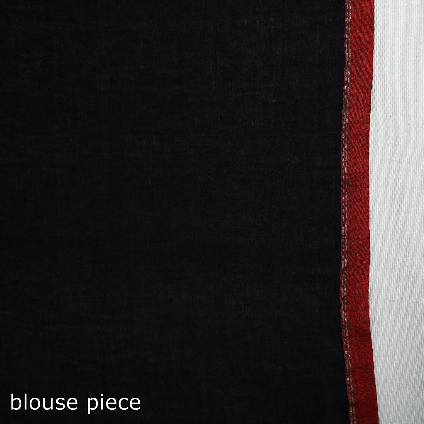 Black Handwoven Cotton Phulia Bengal Jamdani Saree