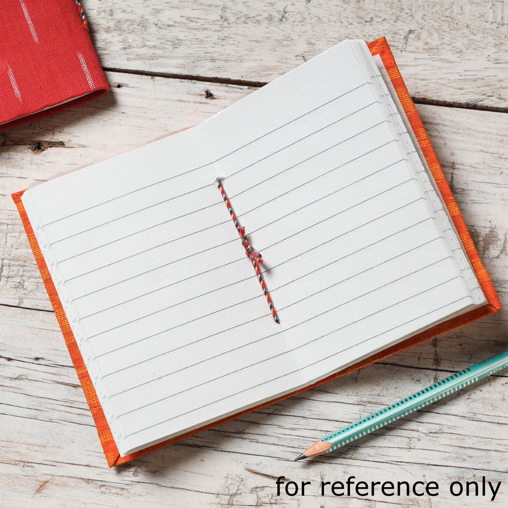 Ikat Fabric Cover Handmade Paper Notebook