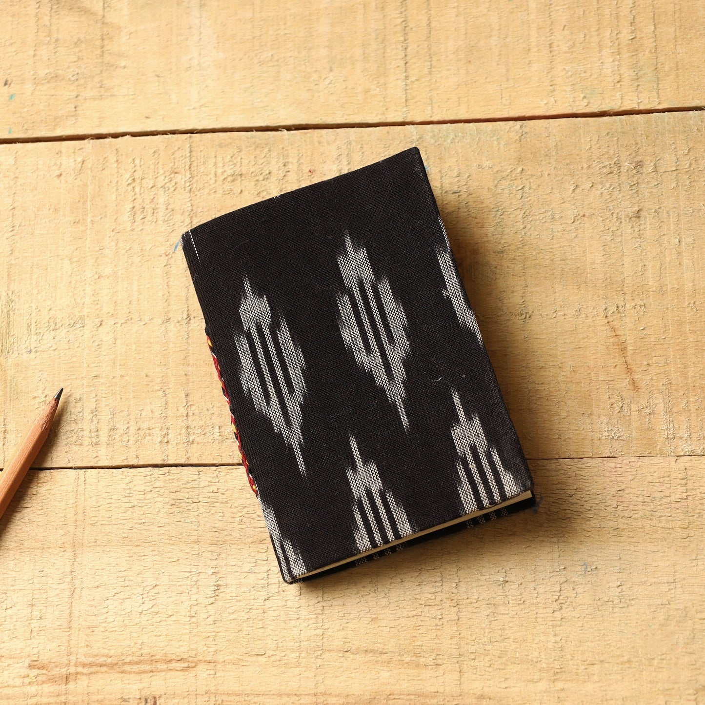 Ikat Fabric Cover Handmade Paper Notebook