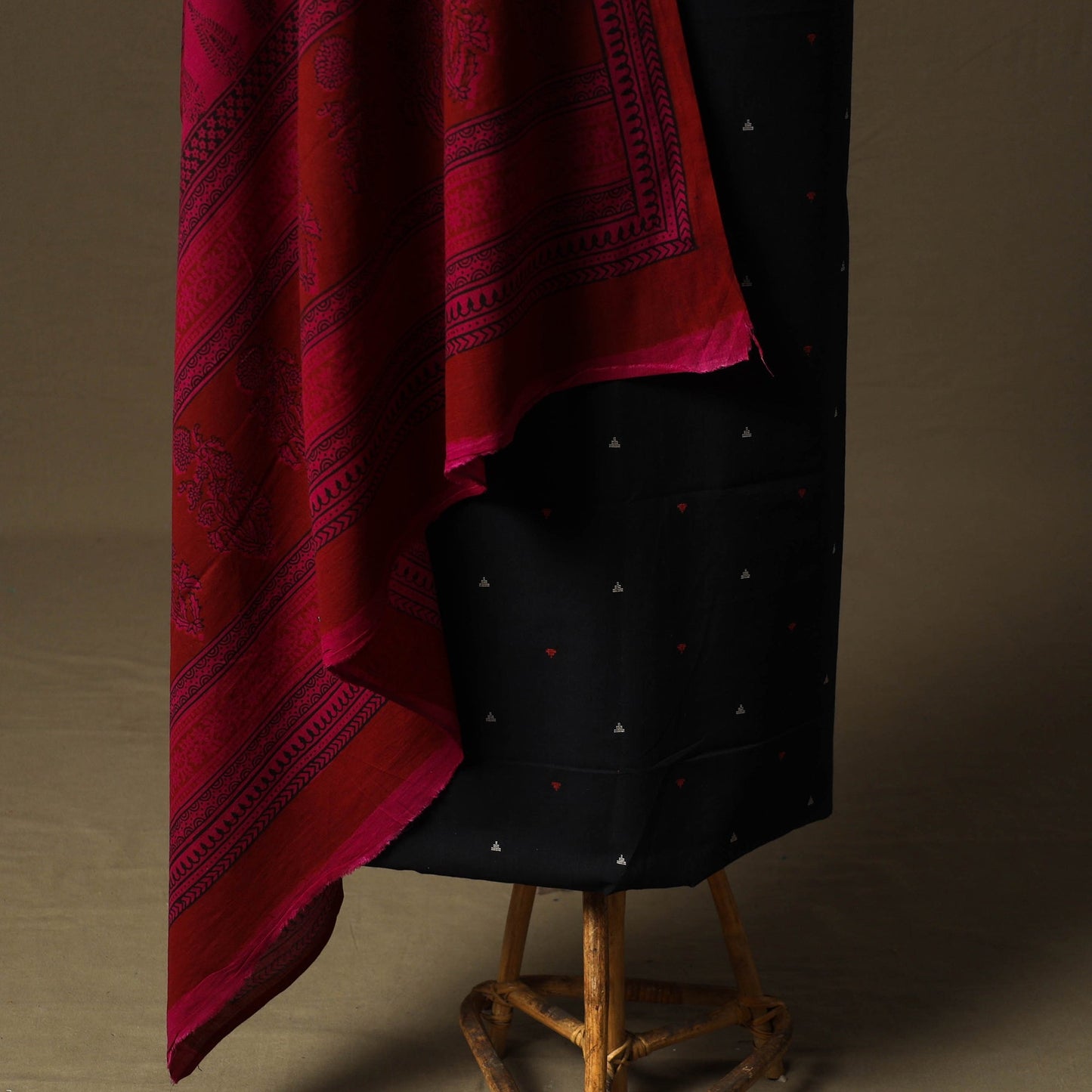 Jacquard cotton 2pc unstitched dress material kurta set 59