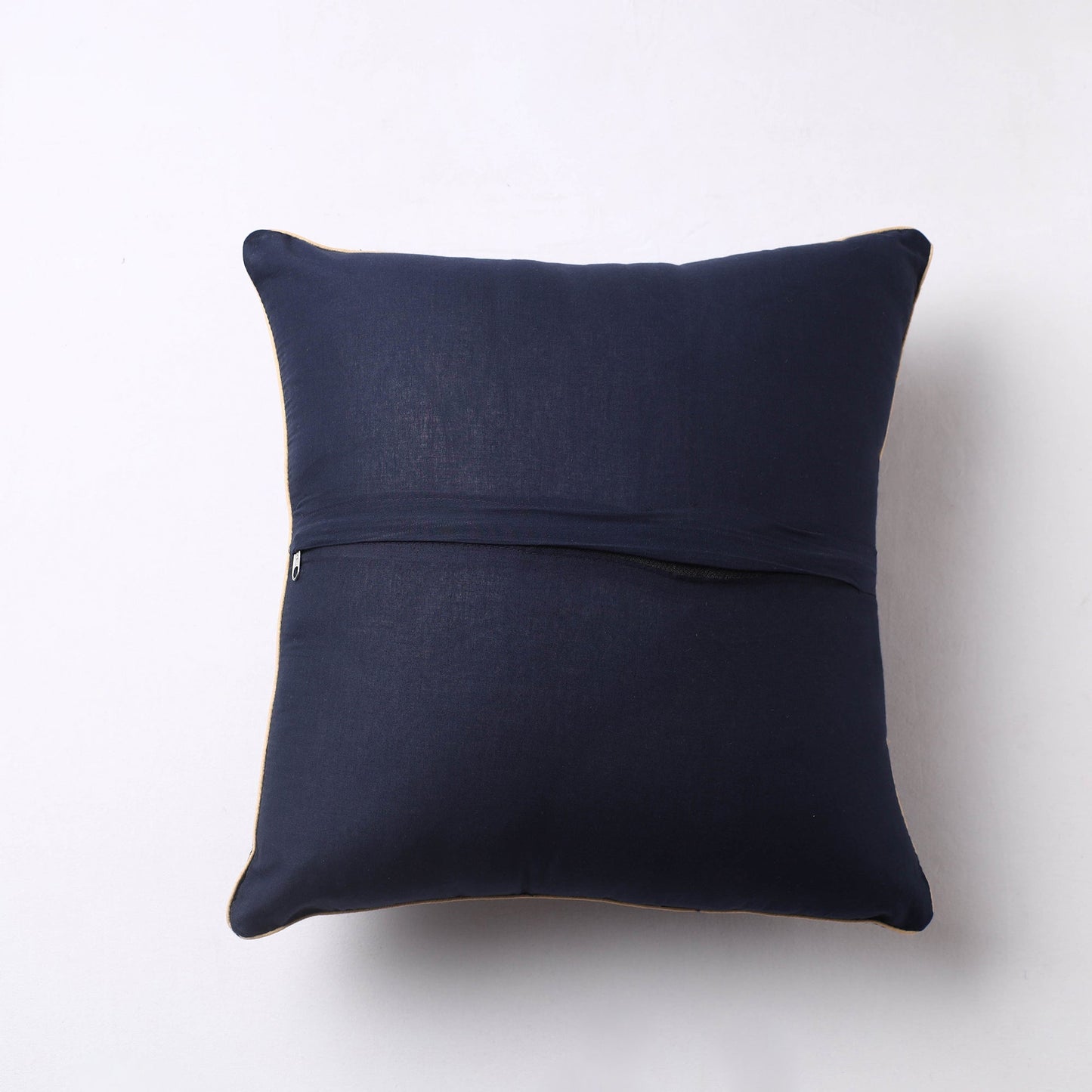 Black Jacquard Cotton Fabric Cushion Cover