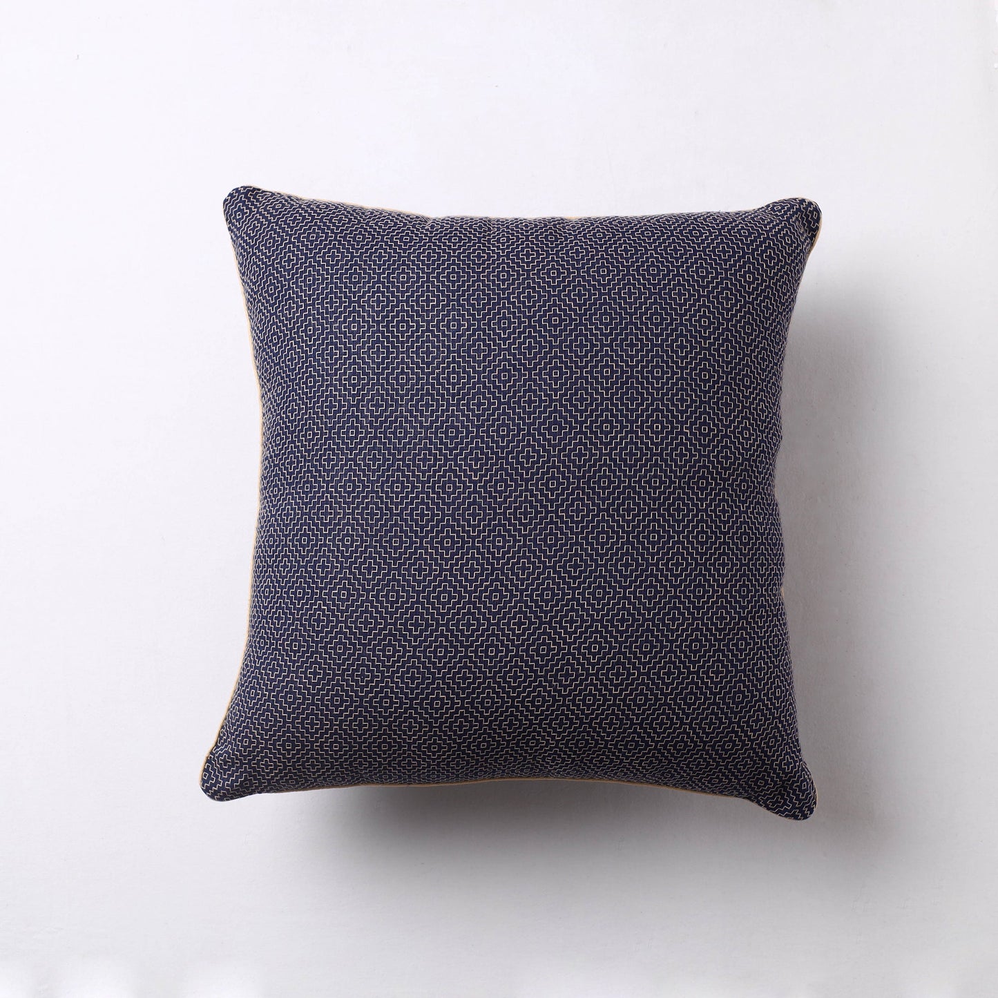 Black Jacquard Cotton Fabric Cushion Cover