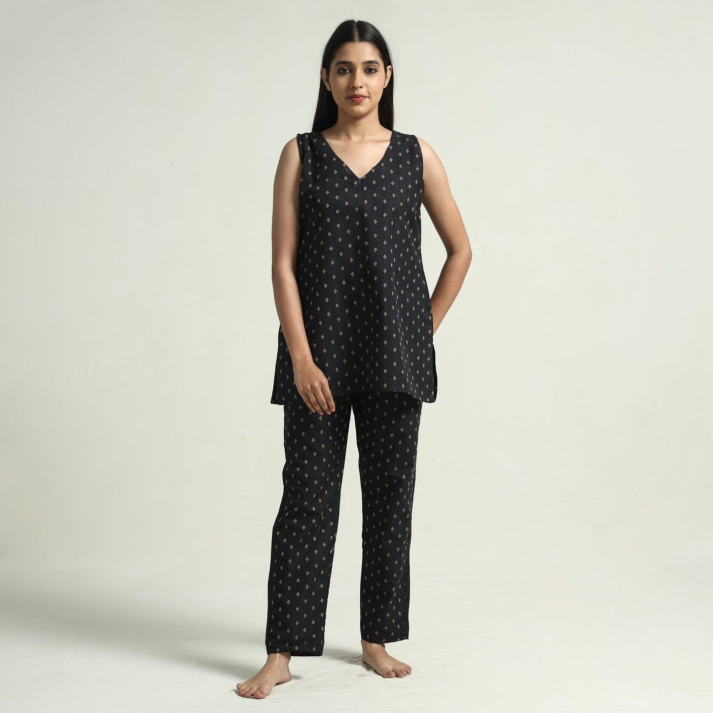 jacquard night suit