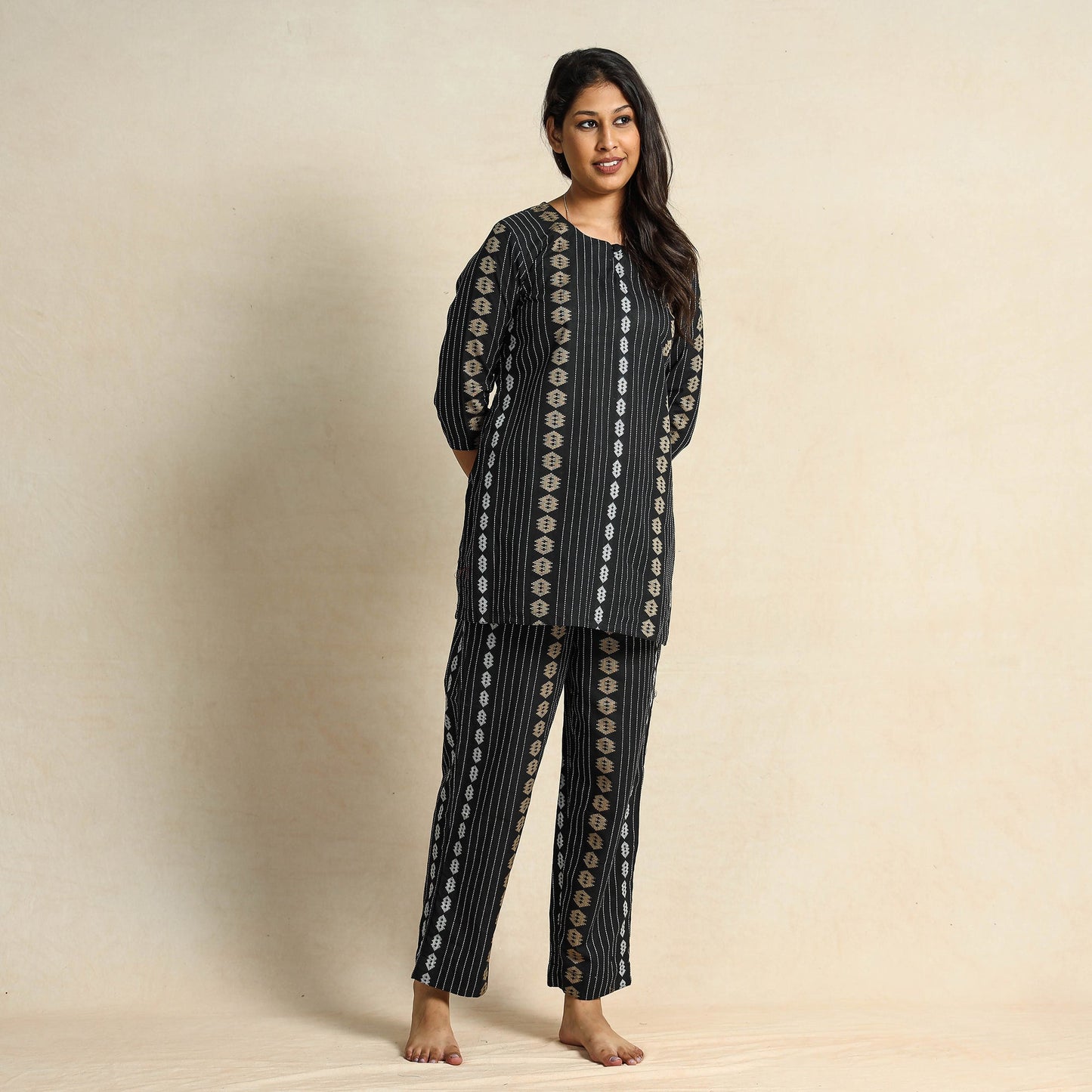 jacquard night suit