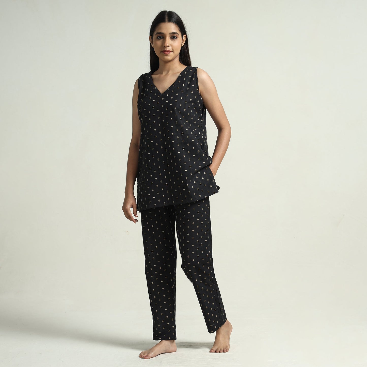 jacquard night suit
