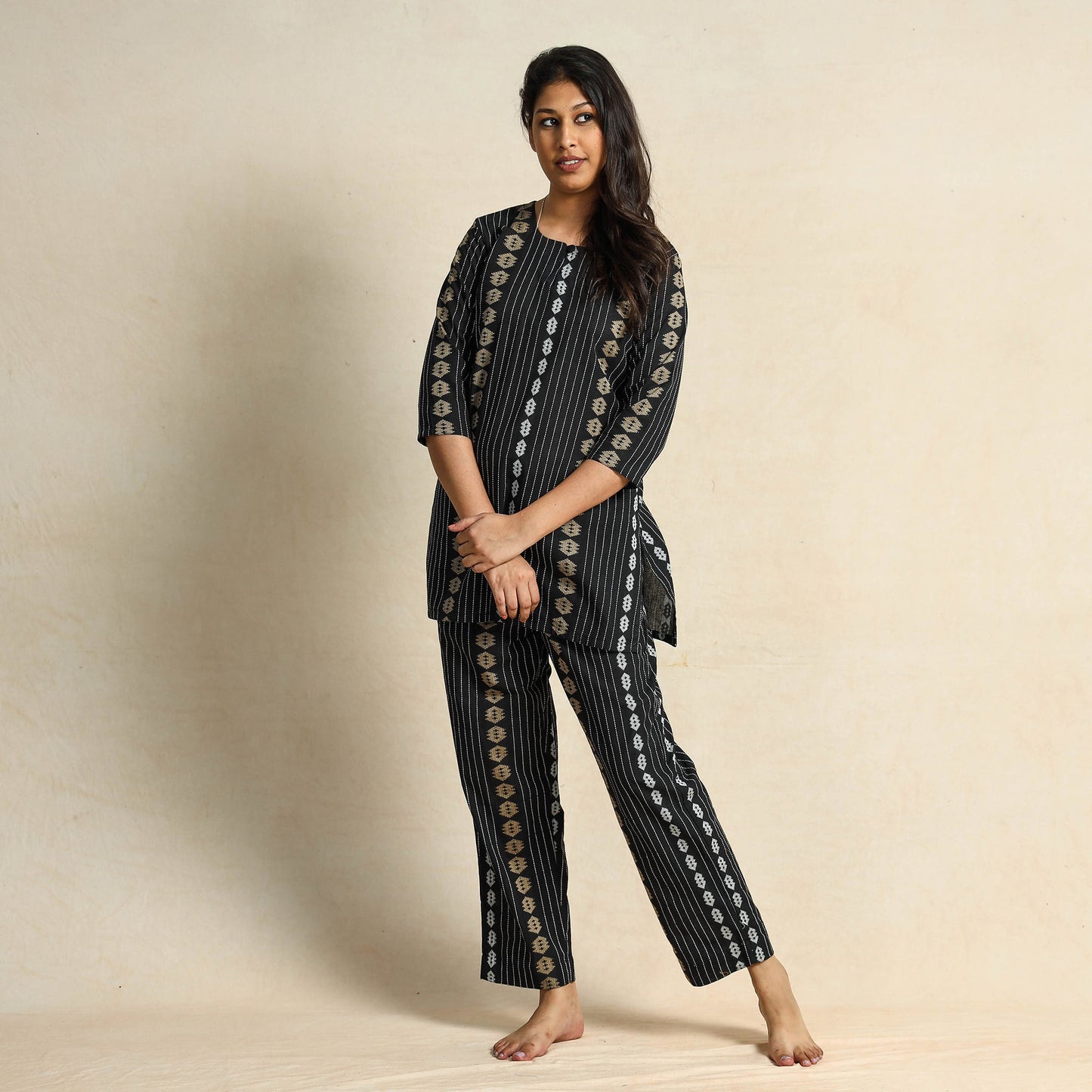 jacquard night suit