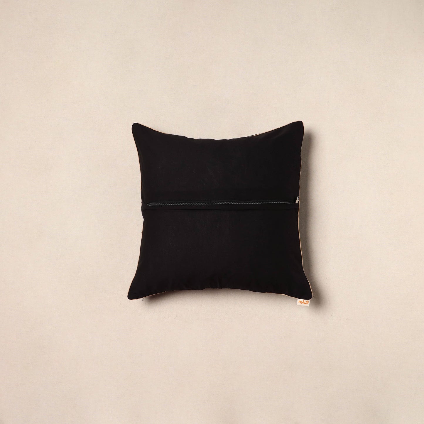 Jacquard weave cotton cushion cover 50 - handcrafted
