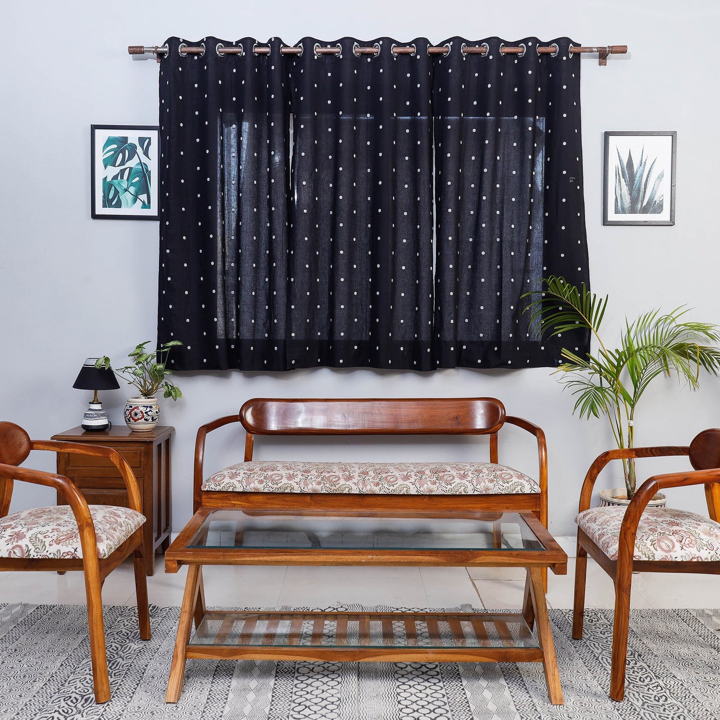 Jacquard Weave Cotton Window Curtain Online at iTokri.com