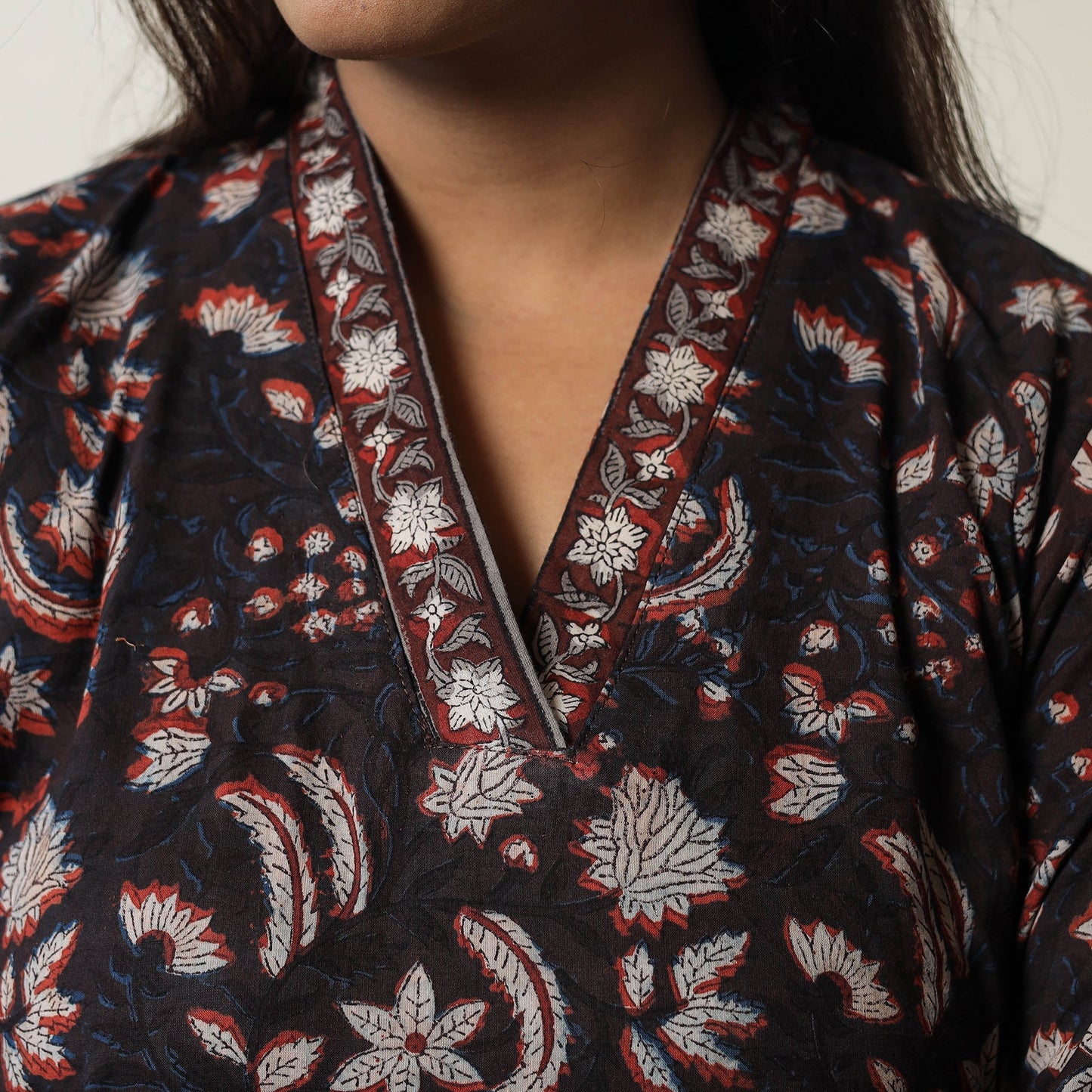 Buy Jahota Block Printed Cotton Straight Kurta 02 Online at iTokri.com