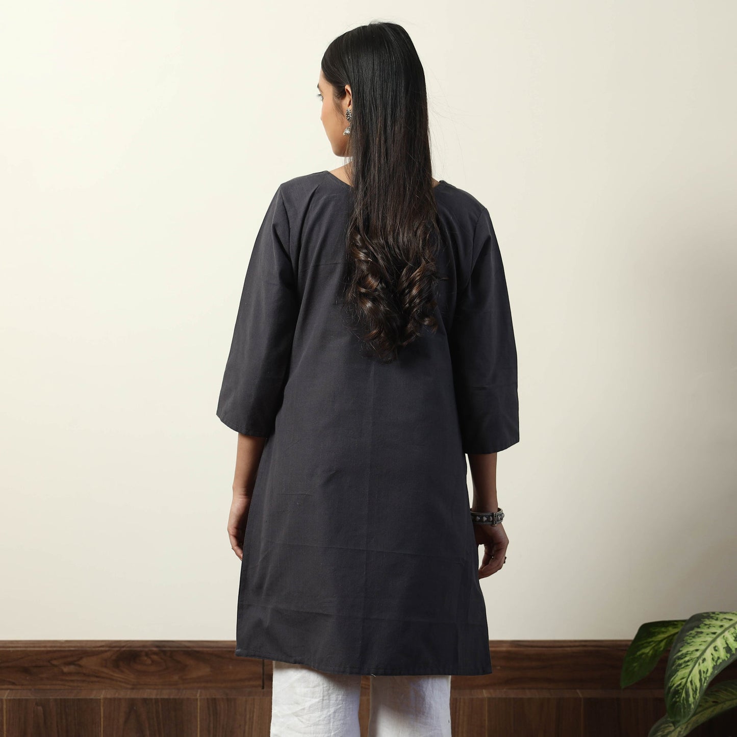 Jhiri Handloom Cotton Straight Short Kurta Online