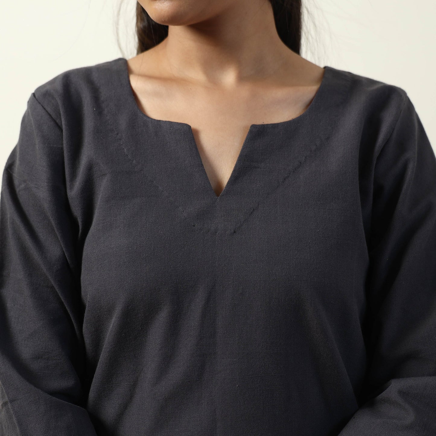 Jhiri Handloom Cotton Straight Short Kurta Online
