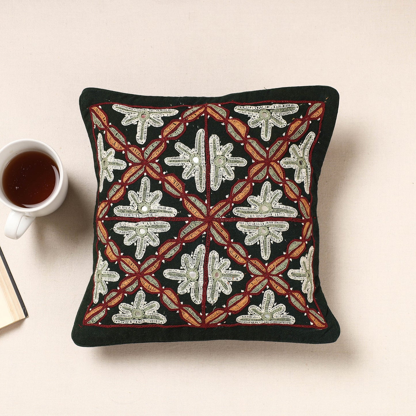 Pakko Embroidery Cushion Cover