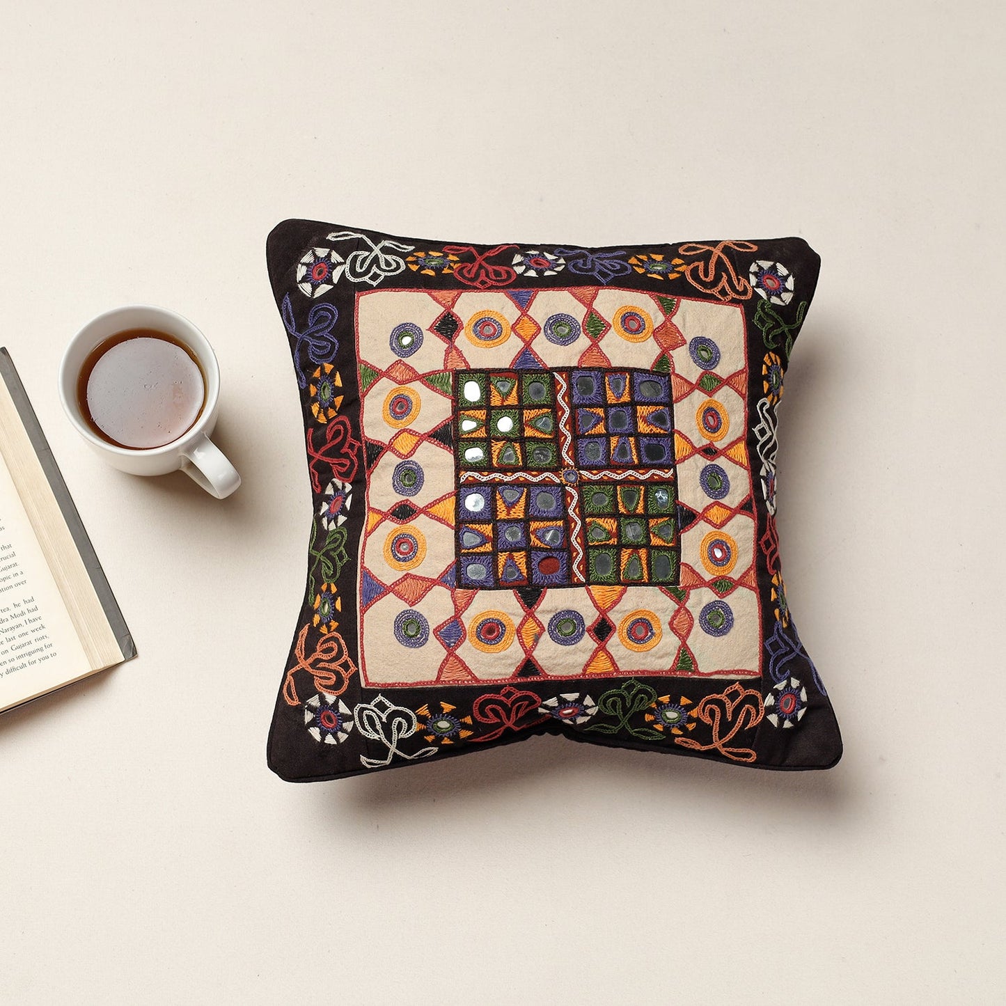 Hand Embroidery Cushion Cover