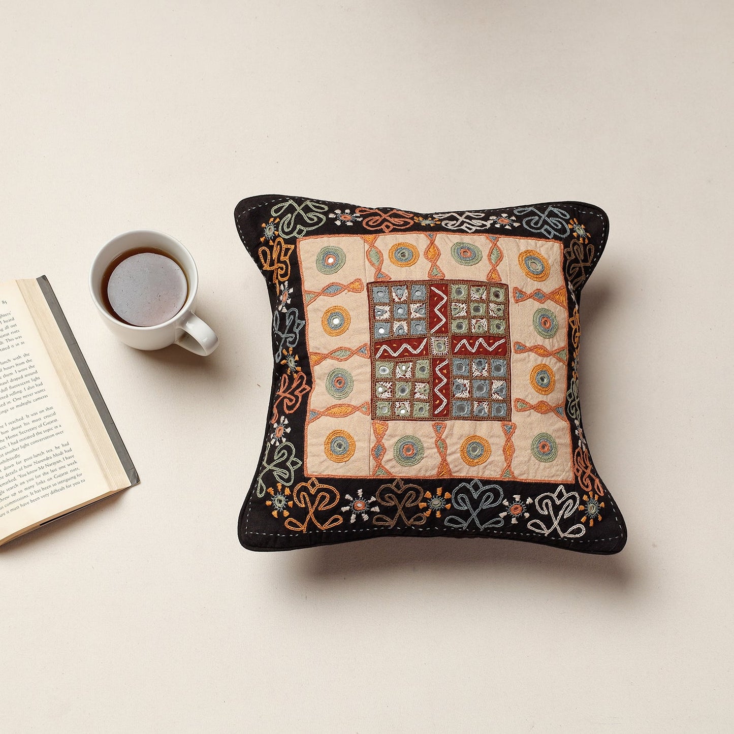 Hand Embroidery Cushion Cover