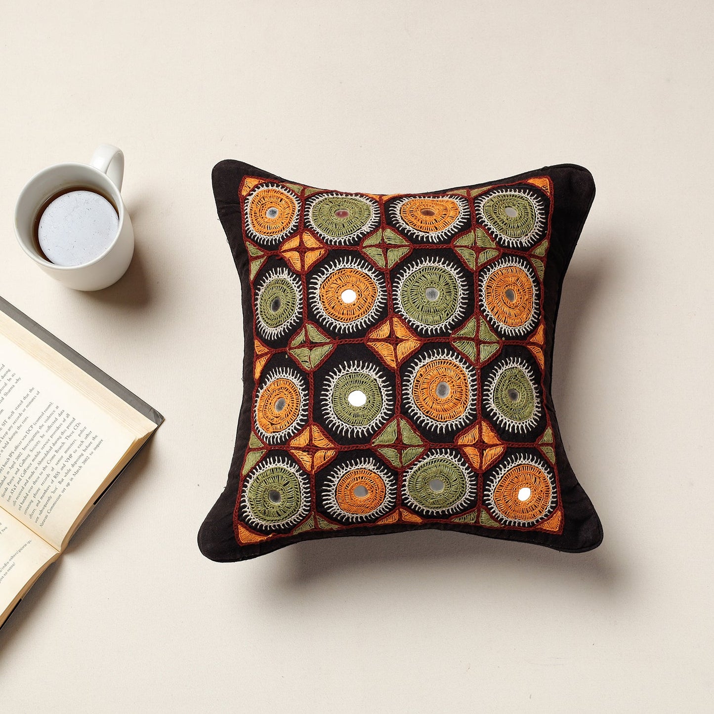 Hand Embroidery Cushion Cover