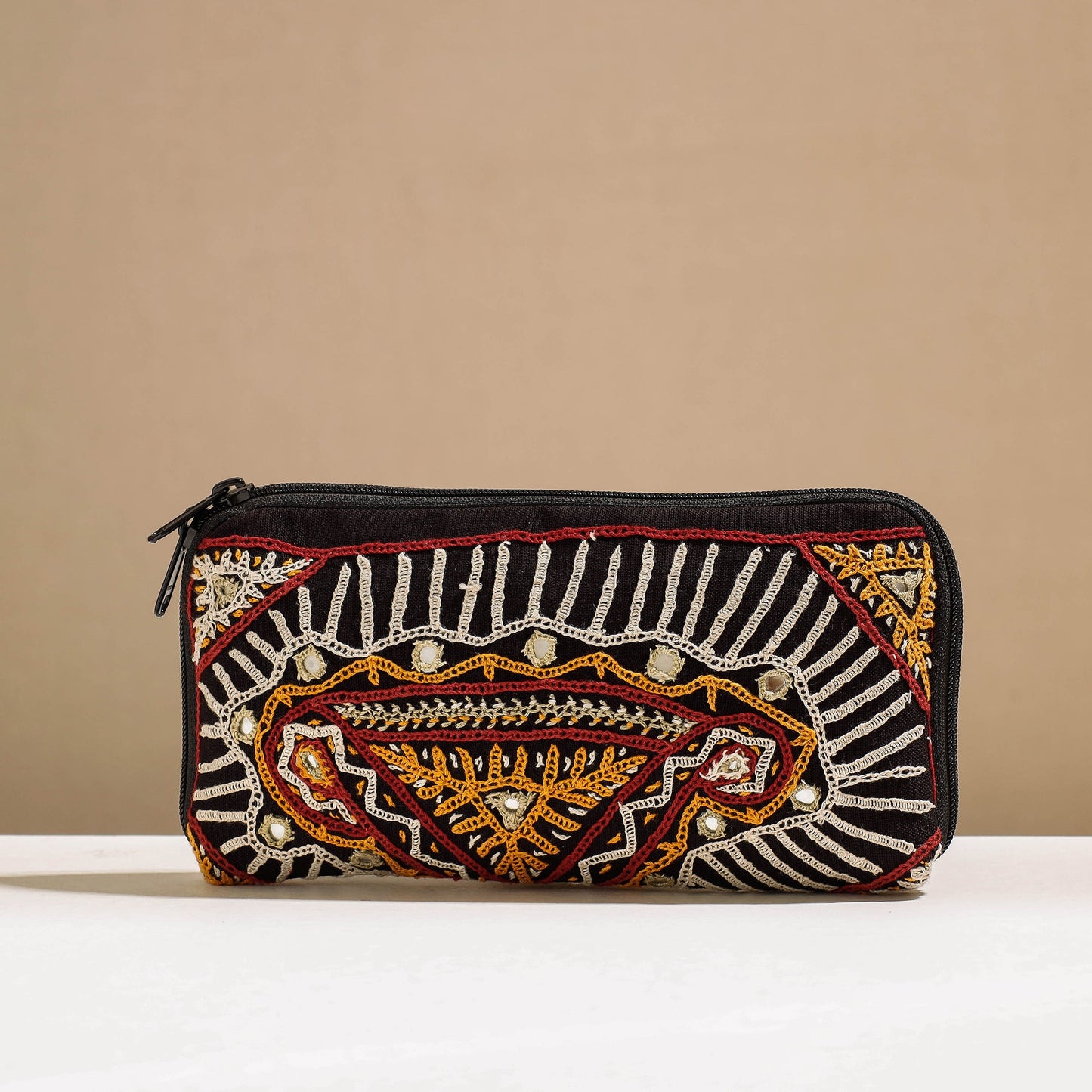 Kala Raksha Rabari Hand Embroidery Toiletry Pouch