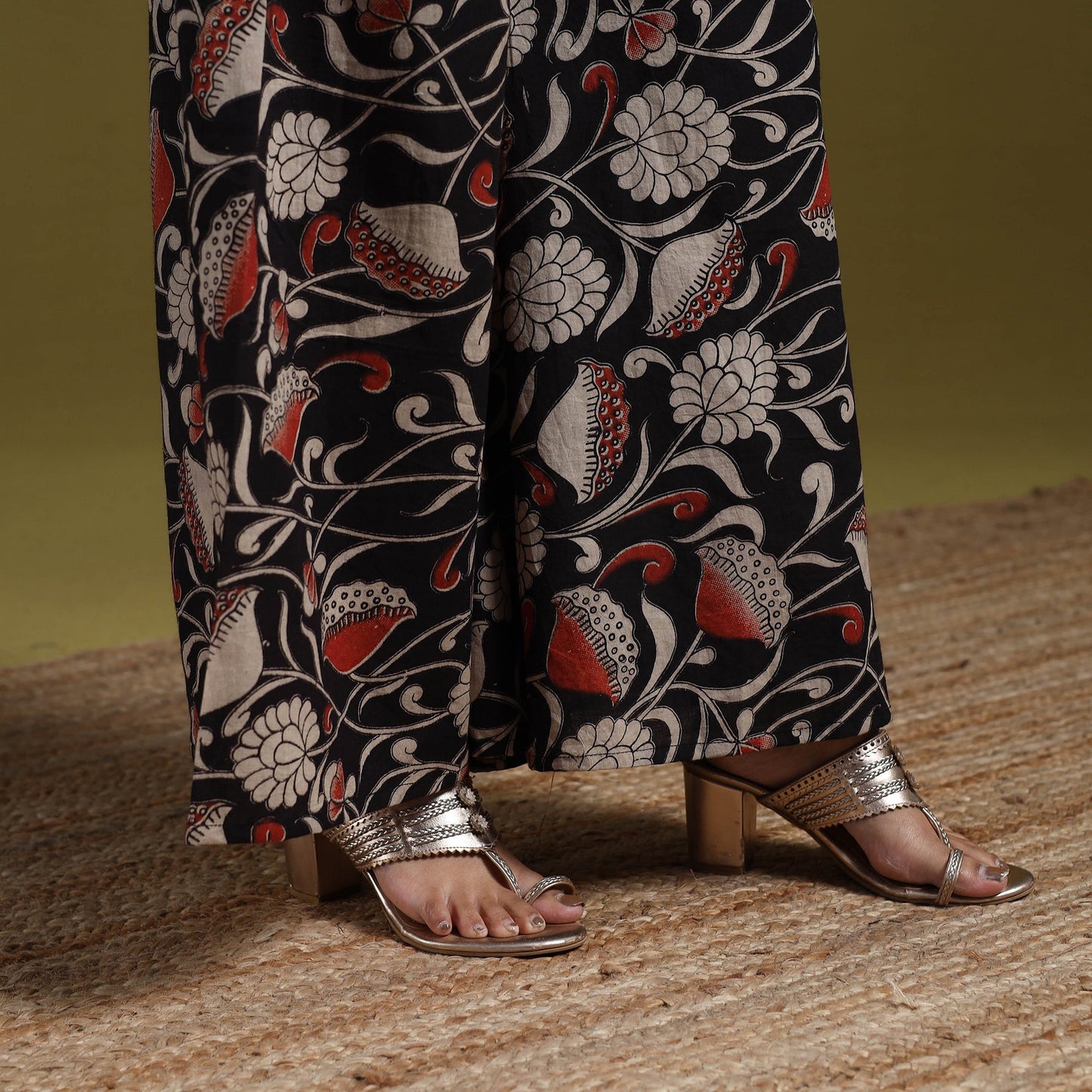 Kalamkari printed cotton 2pc kurta set for women 02