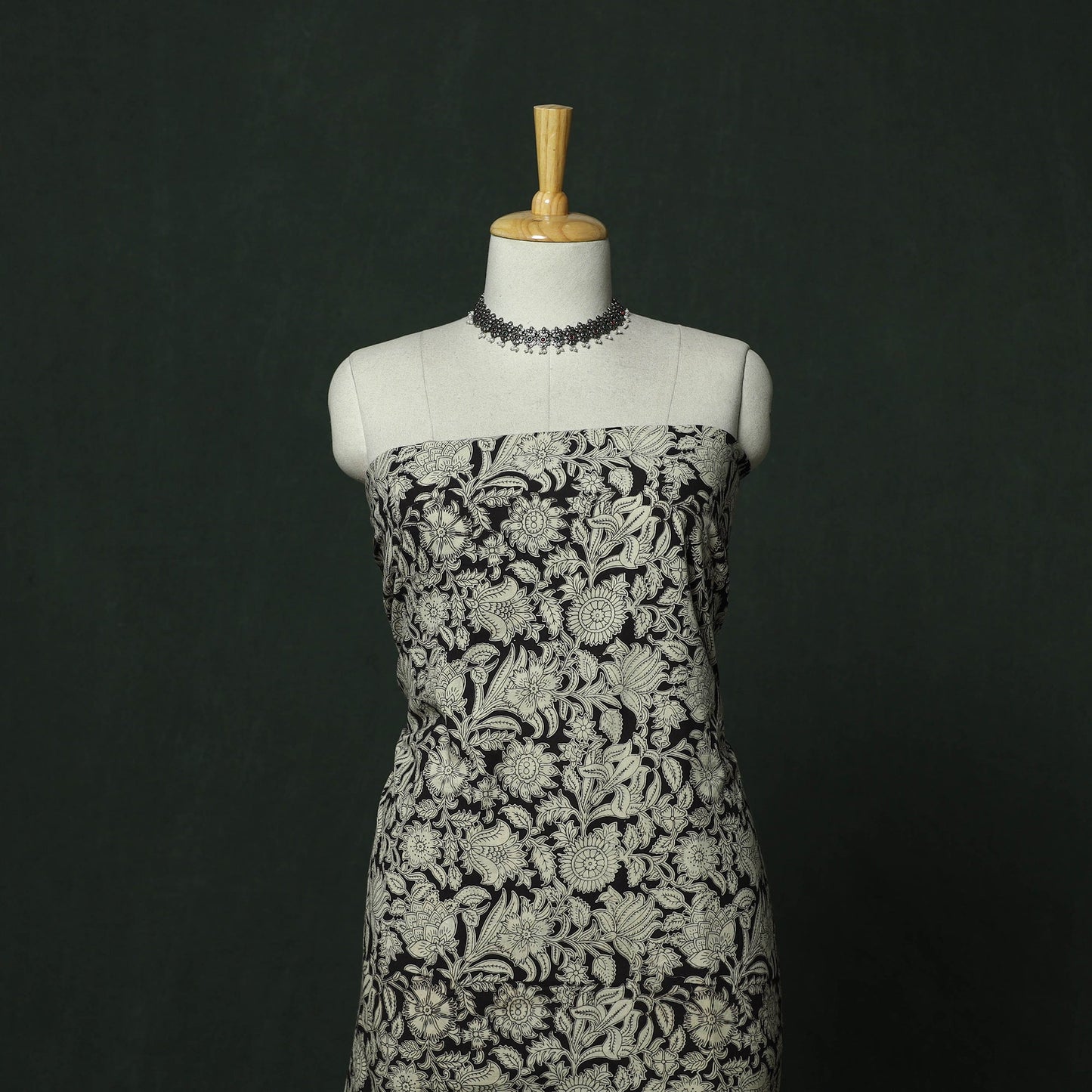 Kalamkari printed cotton 2pc unstitched dress material 17