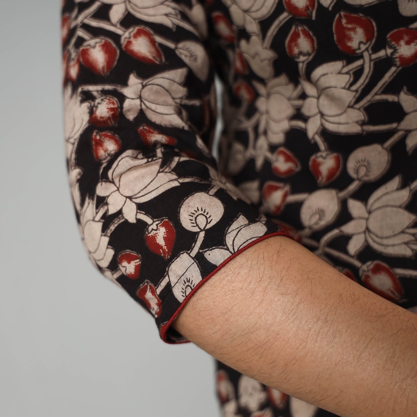 Kalamkari Printed Cotton Long Kurta For Women