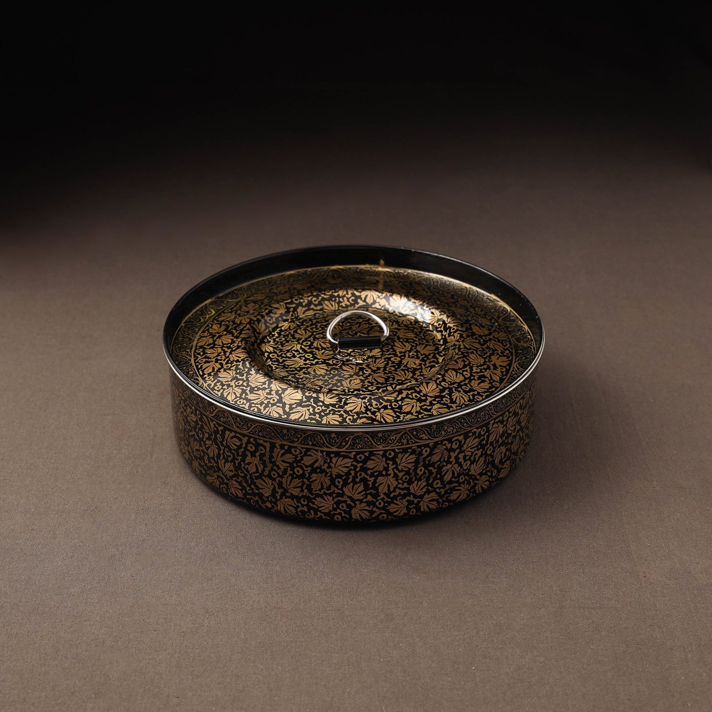 Kashmir enamelware floral handpainted stainless steel