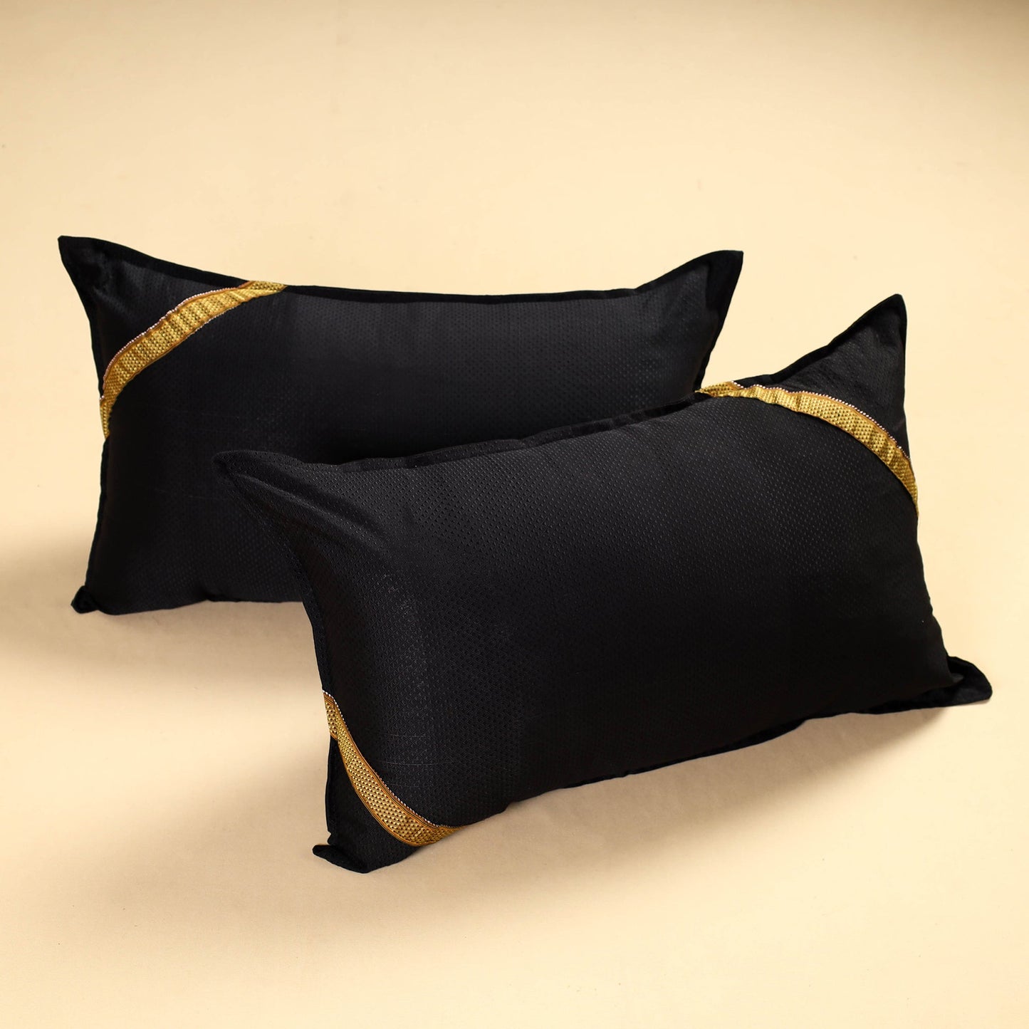Khun Weave Cotton Pillow Covers (Set of 2)