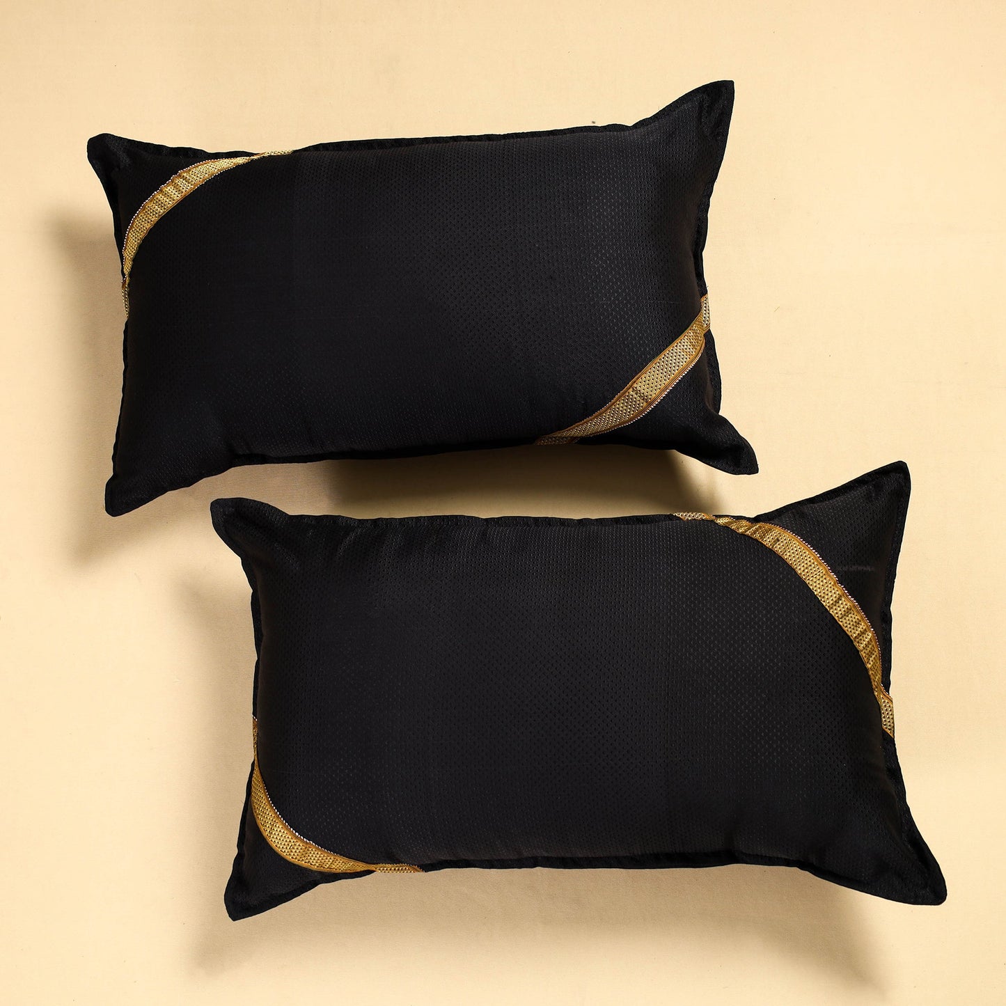 Khun Weave Cotton Pillow Covers (Set of 2)