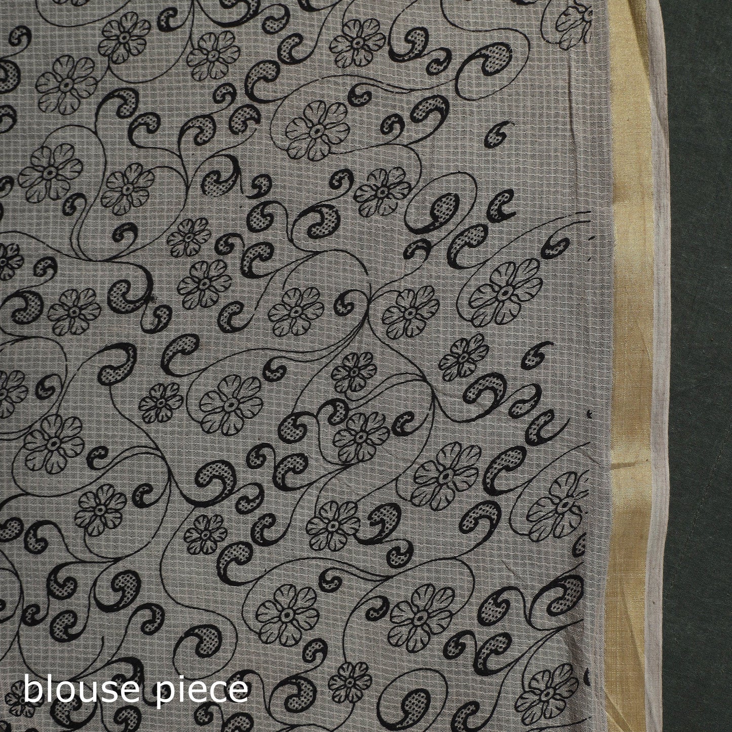 Kota doria cotton printed kalamkari saree 21 - handcrafted