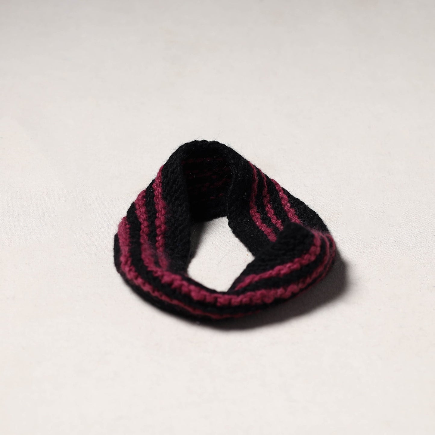 Black - kullu karishma hand knitted merino wool headband 35