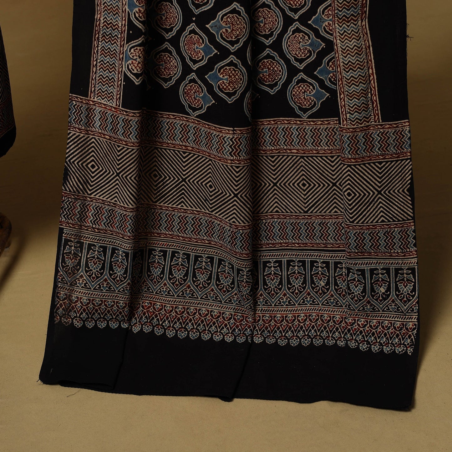 Kutch hand natural dyed cotton 2pc unstitched dress