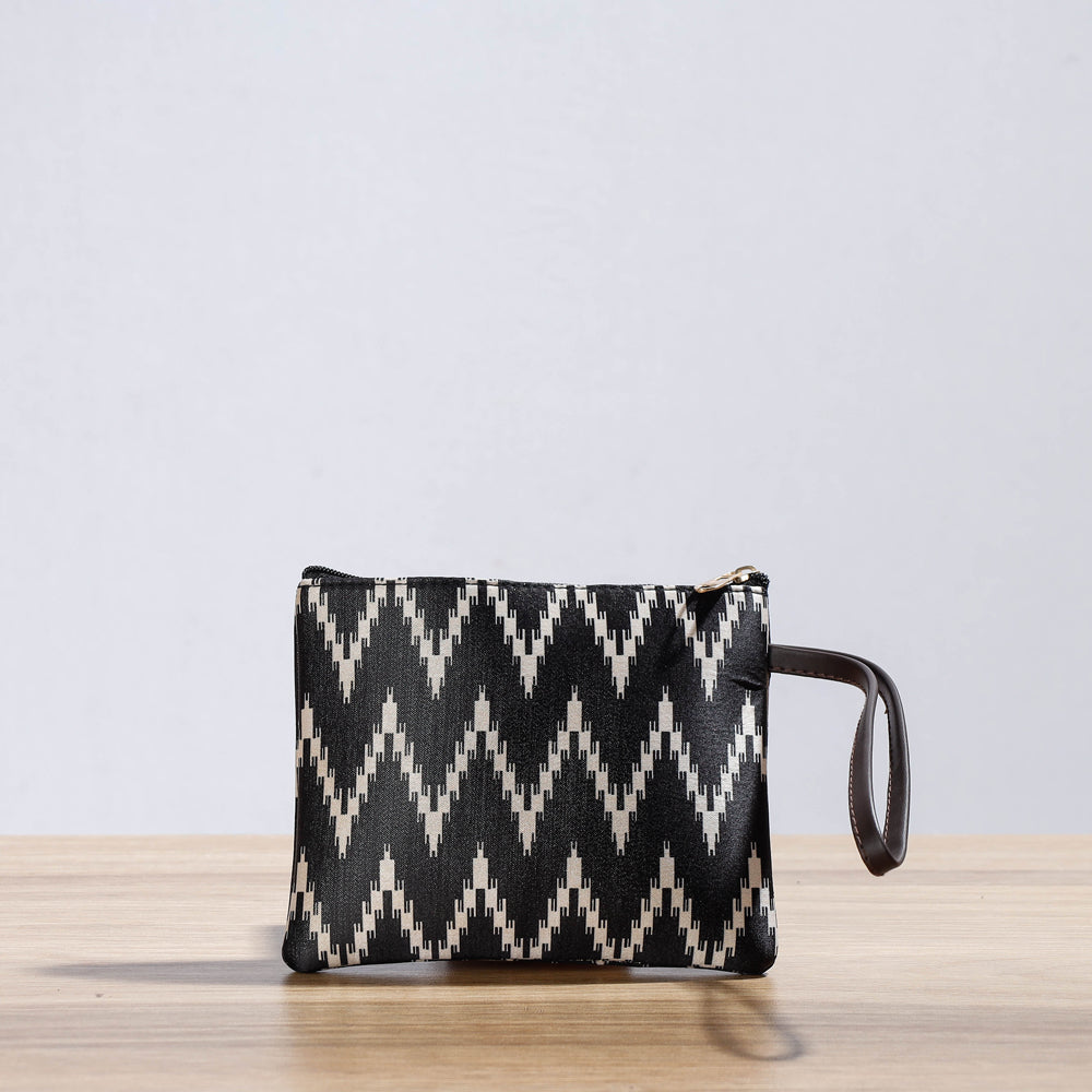 Black Kutch Handcrafted Cotton Running Sticth Shoulder Bag (Set of 2)