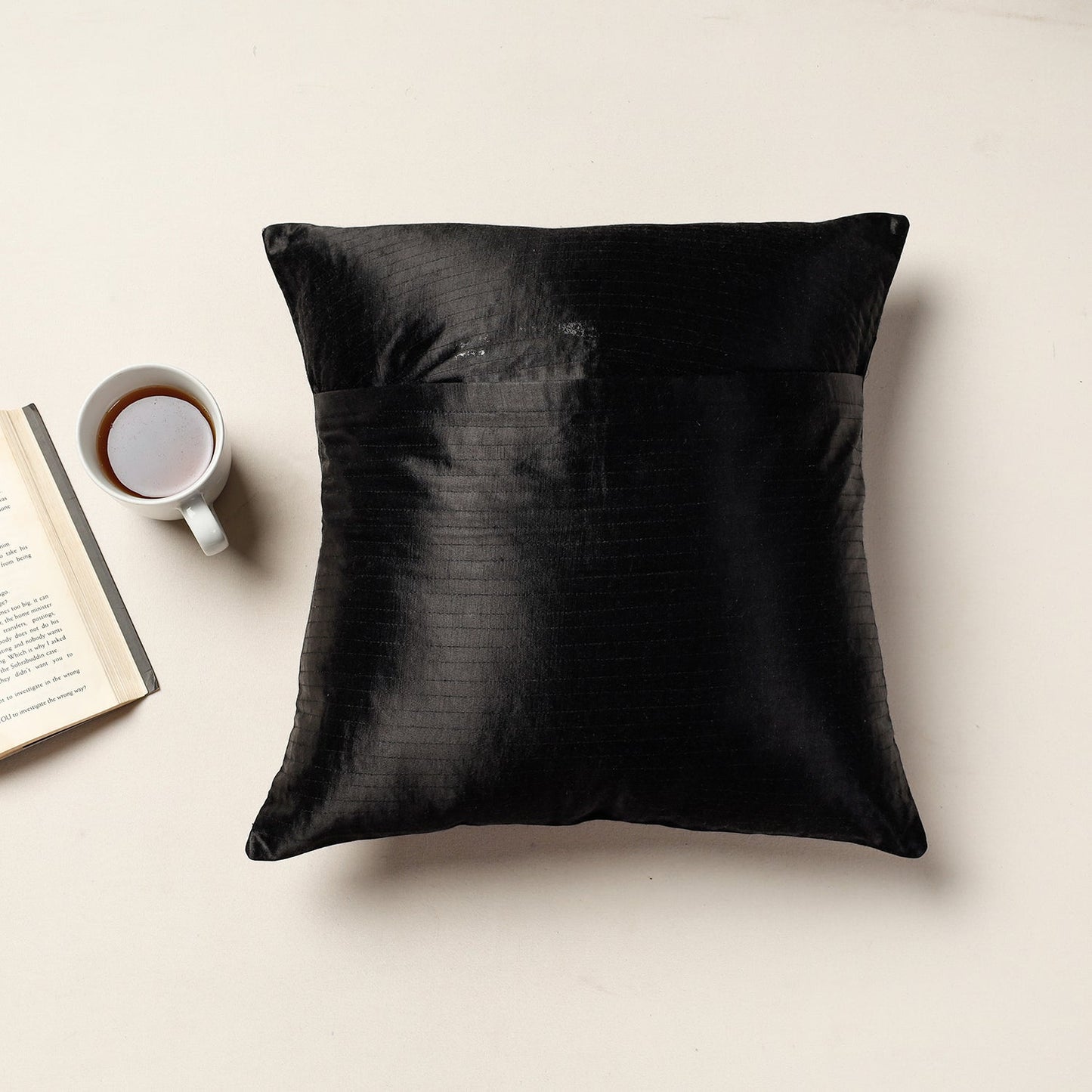 Kutch Pakko Bherni Hand Embroidery Mashru Silk Cushion Cover Online at iTokri.com