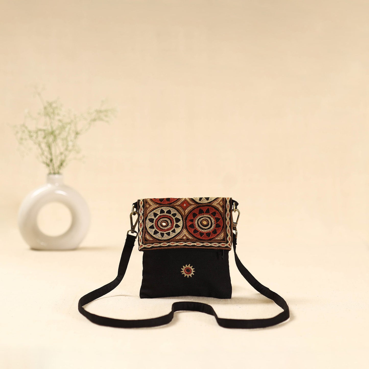 Kutch pakko hand embroidered sling bag 84 - handcrafted