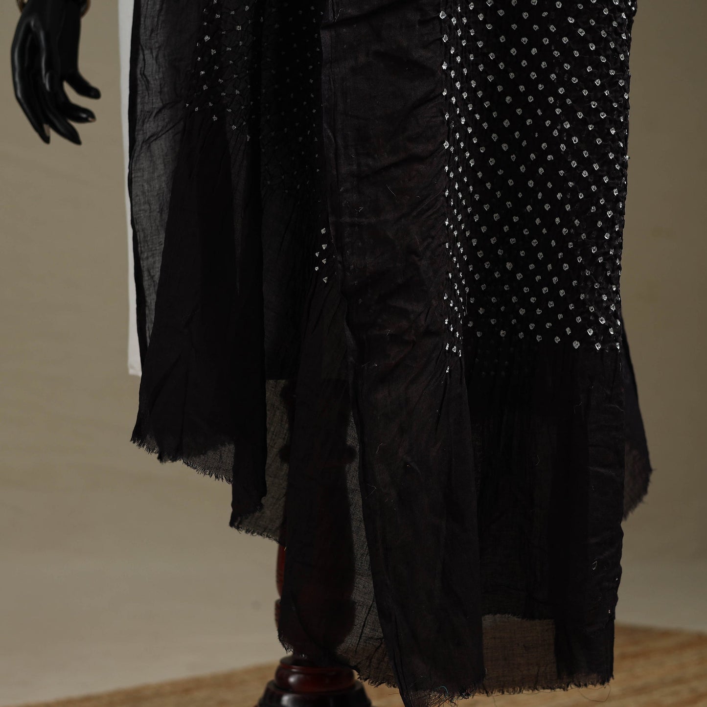 Kutch tie-dye cotton heavy bandhani dupatta 09 - handcrafted