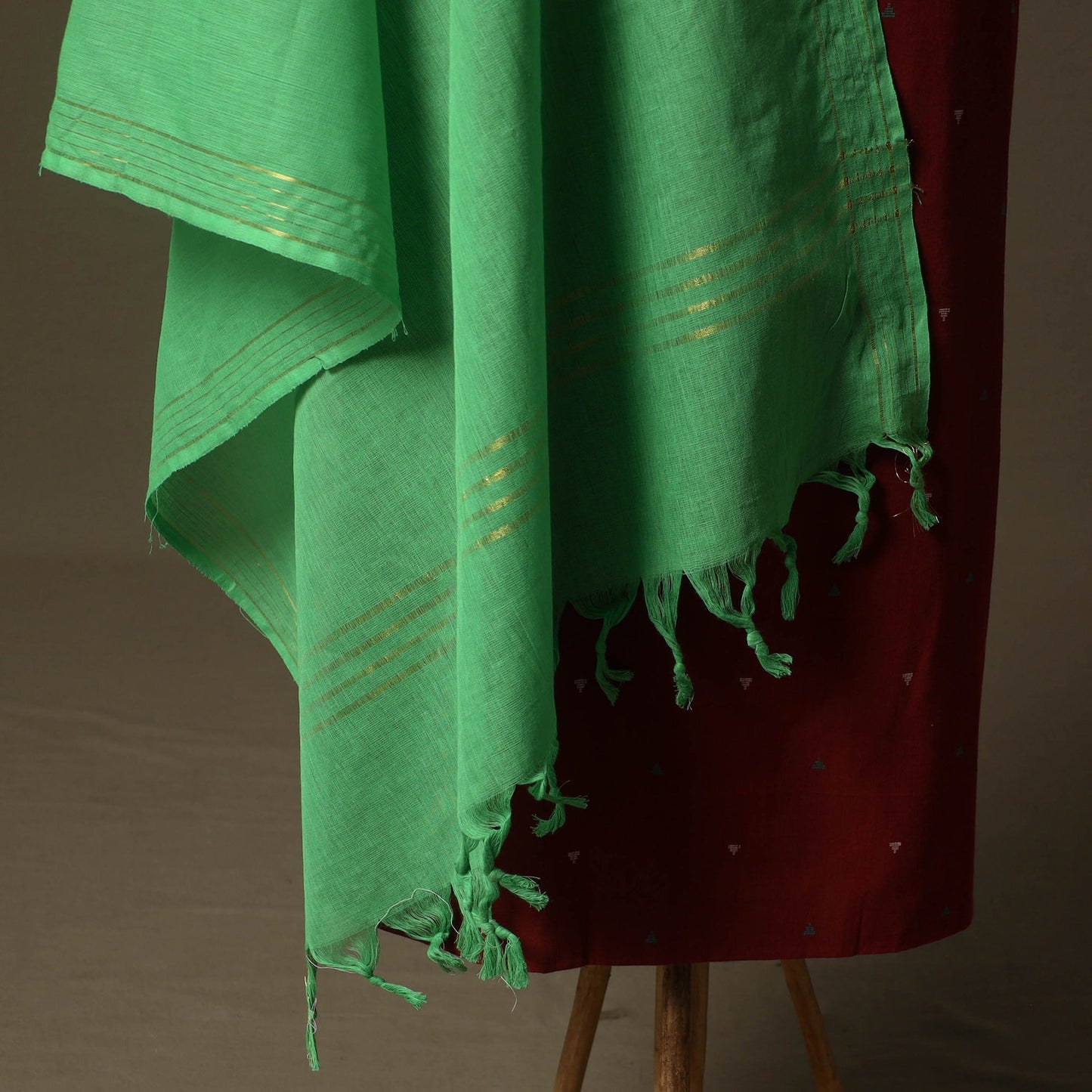 Jacquard cotton 2pc unstitched dress material kurta set 69