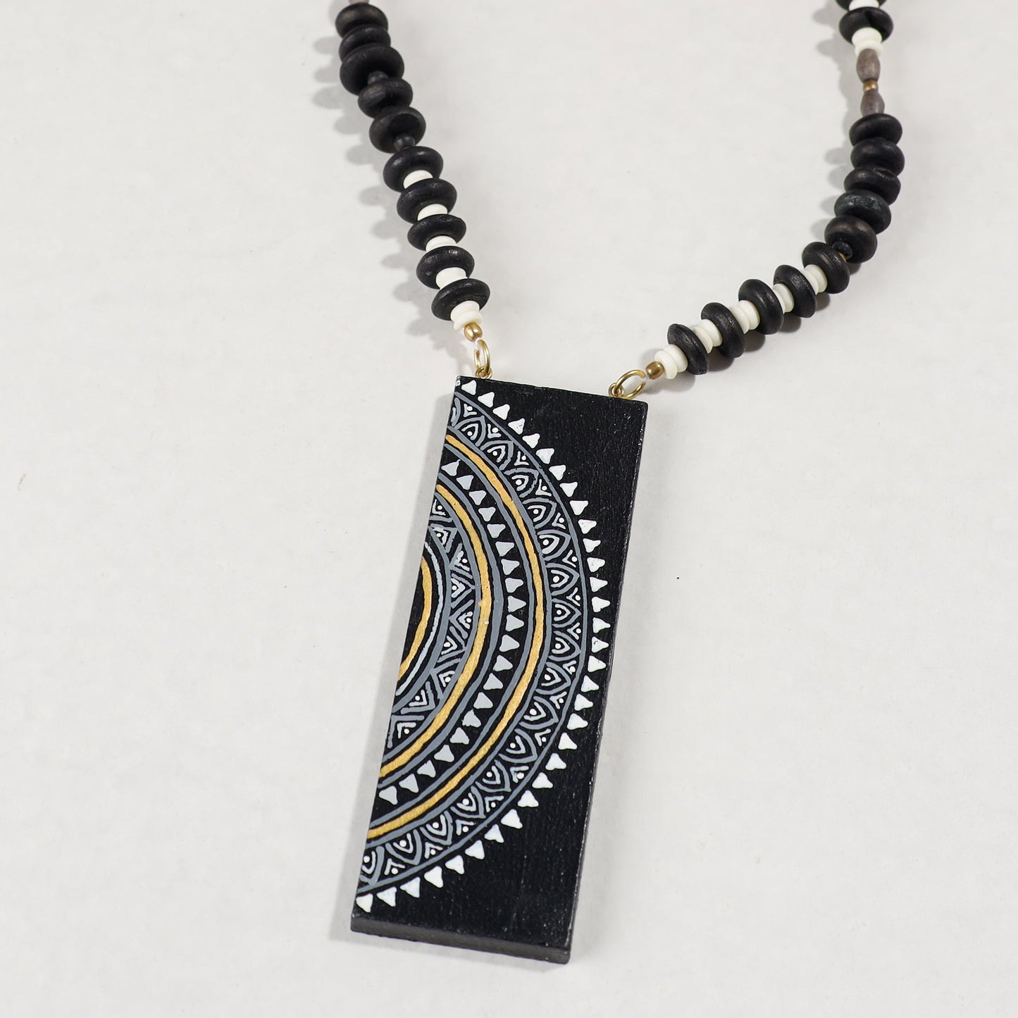 miniature handpainted necklace