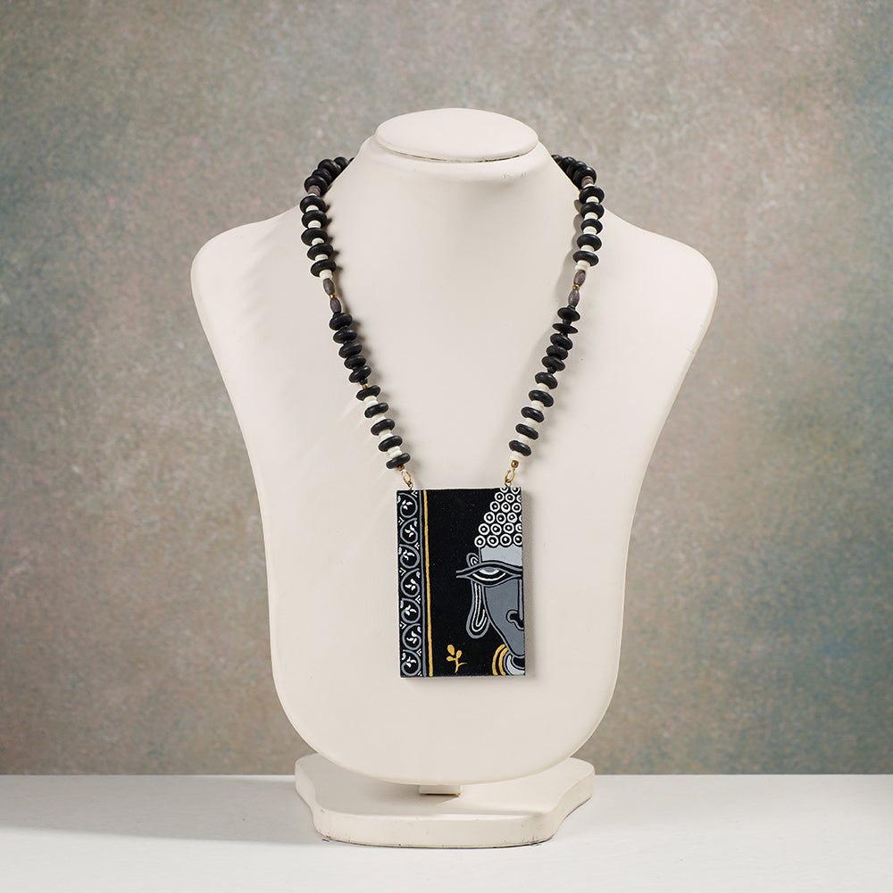 miniature handpainted necklace