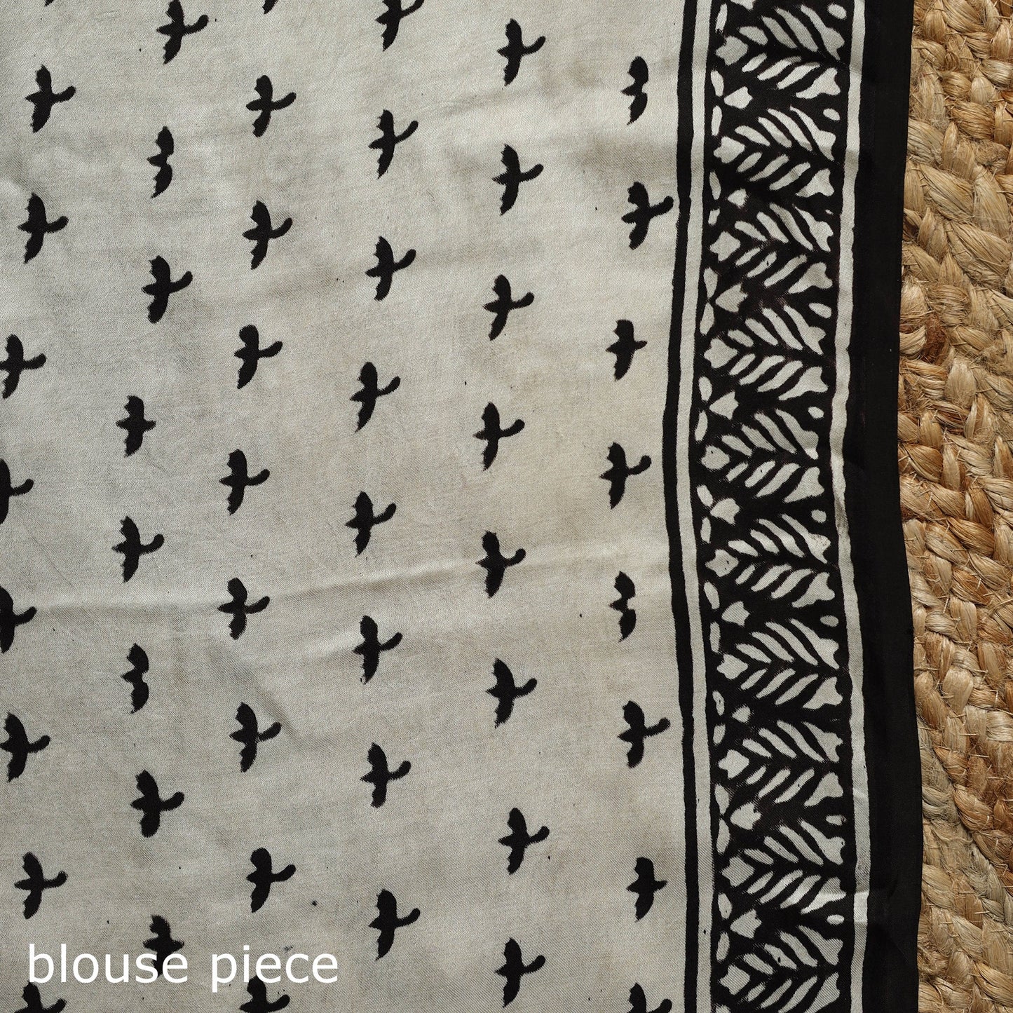 Modal silk hand bagru saree 30 - handcrafted