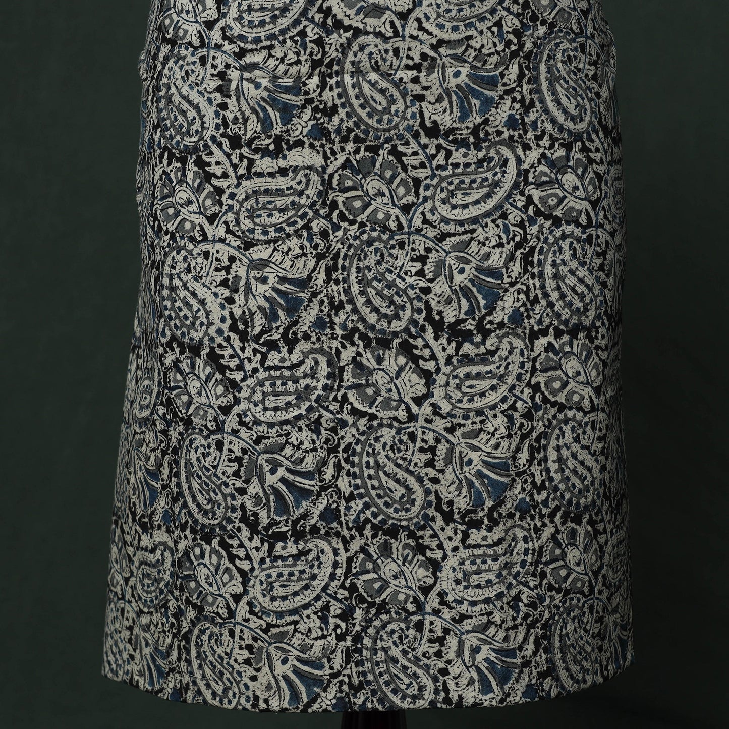 Natural dyed block print cotton pedana kalamkari 2pc