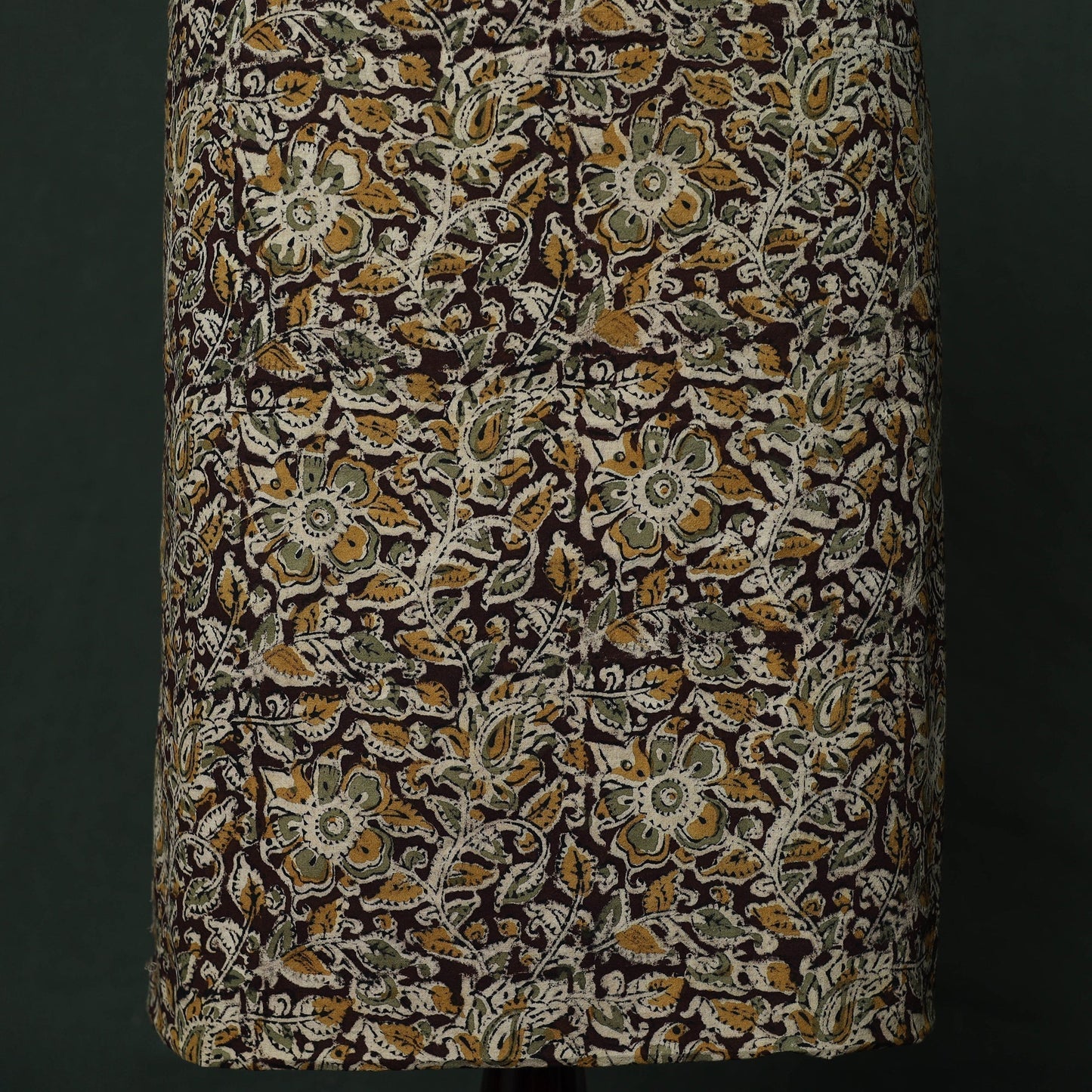 Natural dyed block print cotton pedana kalamkari 2pc