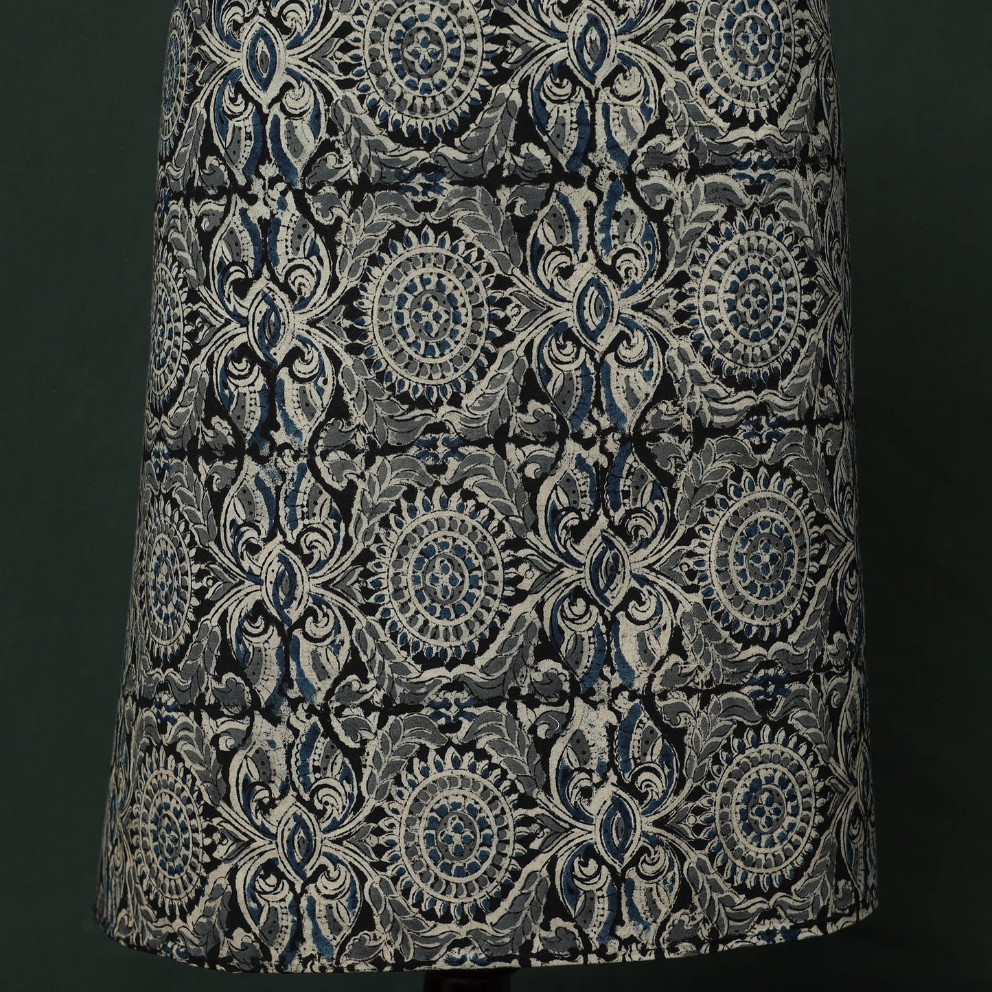 Natural dyed block print cotton pedana kalamkari 2pc