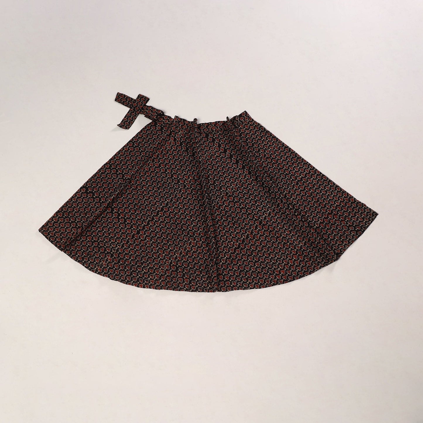 Black - cotton wrap around skirt 41 - handcrafted
