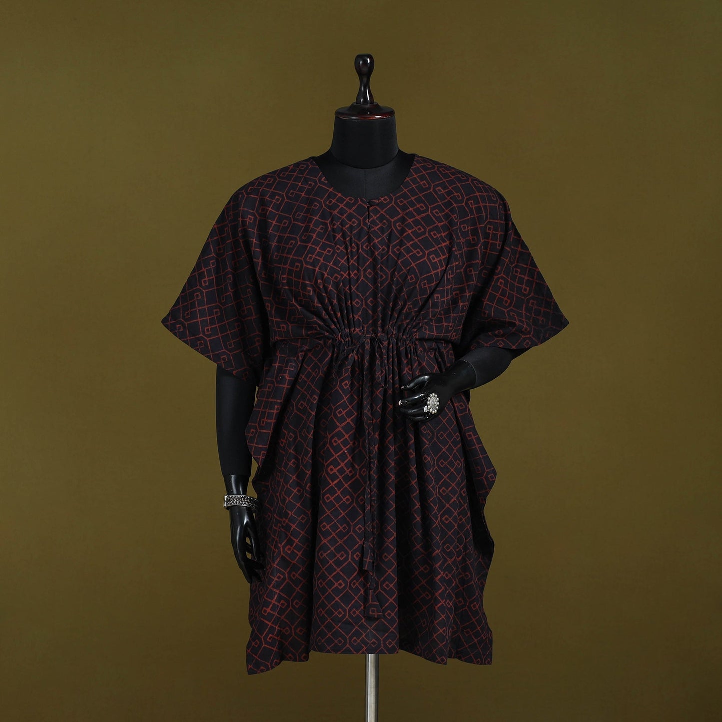 Natural dyed hand akola cotton medium kaftan 77