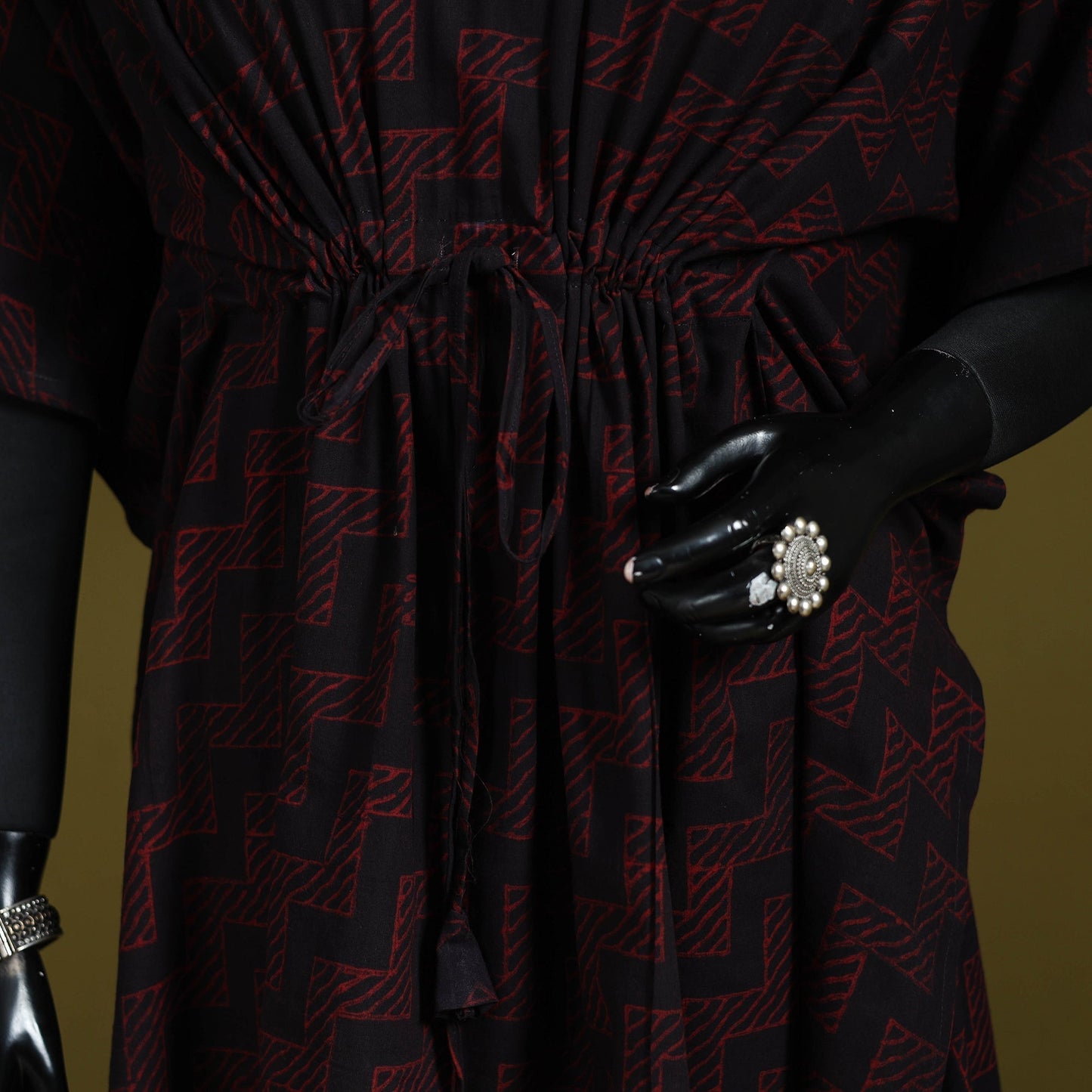 Natural dyed hand akola cotton medium kaftan 93