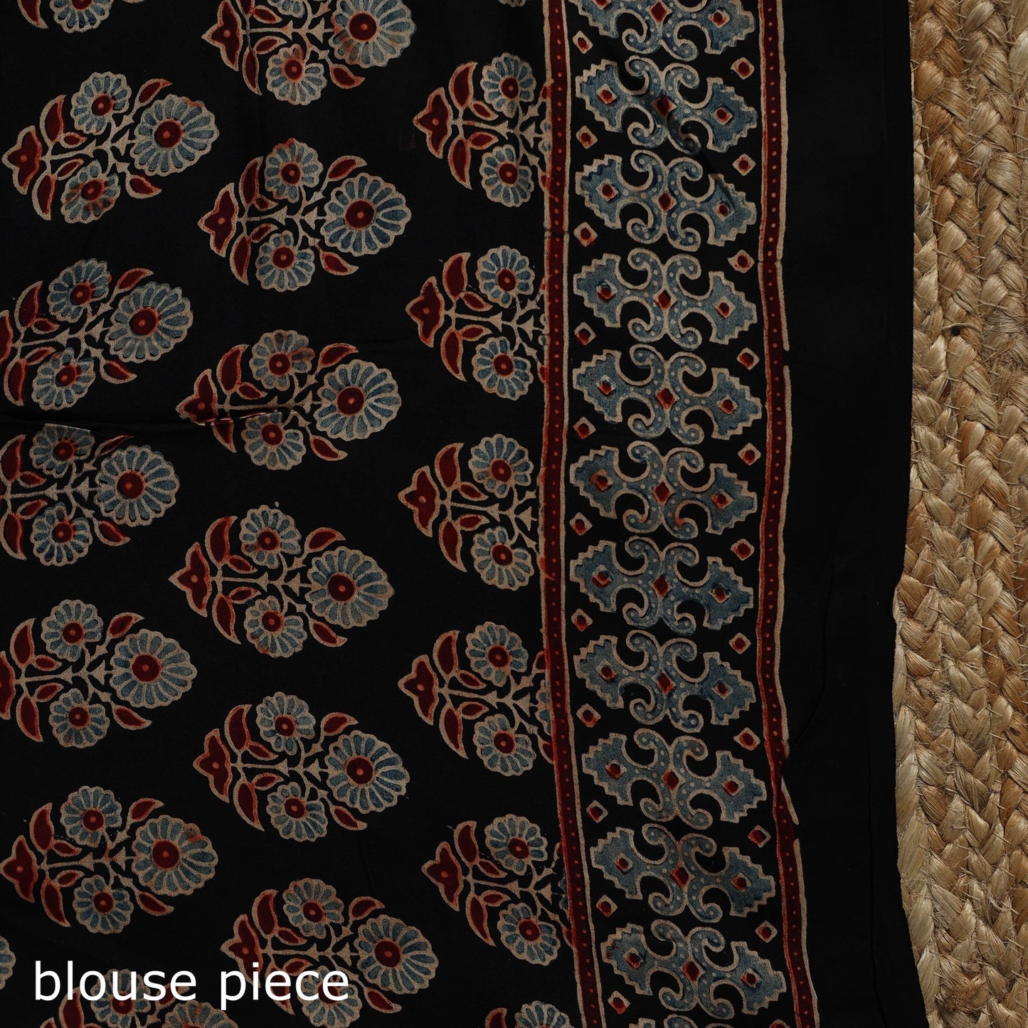 Natural dyed hand modal silk saree with tassels 10