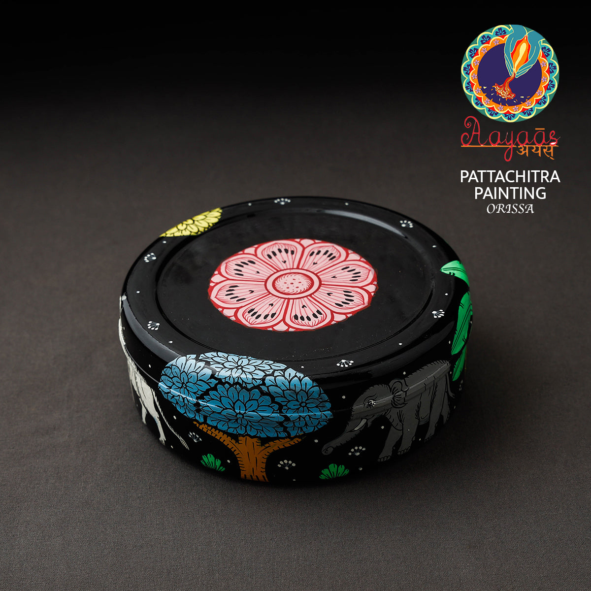 Odisha Pattachitra Handpainted Stainless Steel Casserole