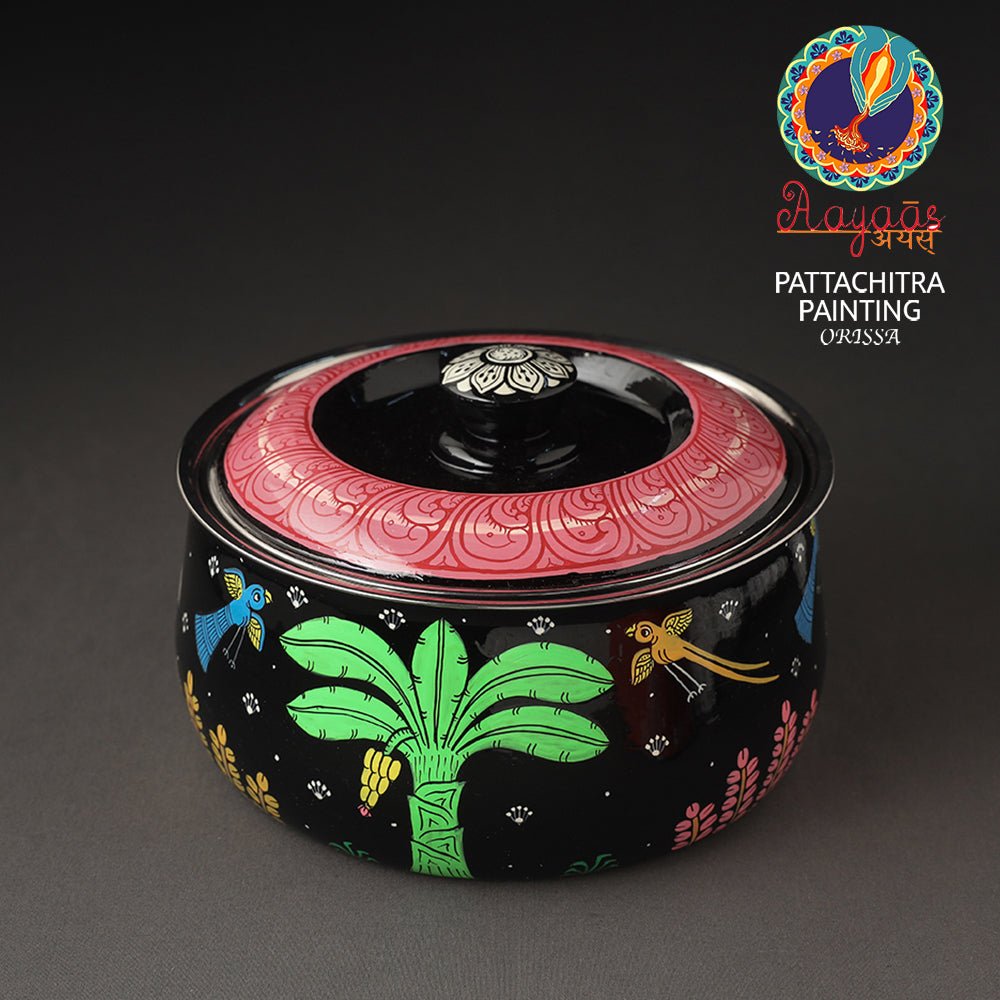 Odisha Pattachitra Painting Stainless Steel Toral Khalbatta Dholak