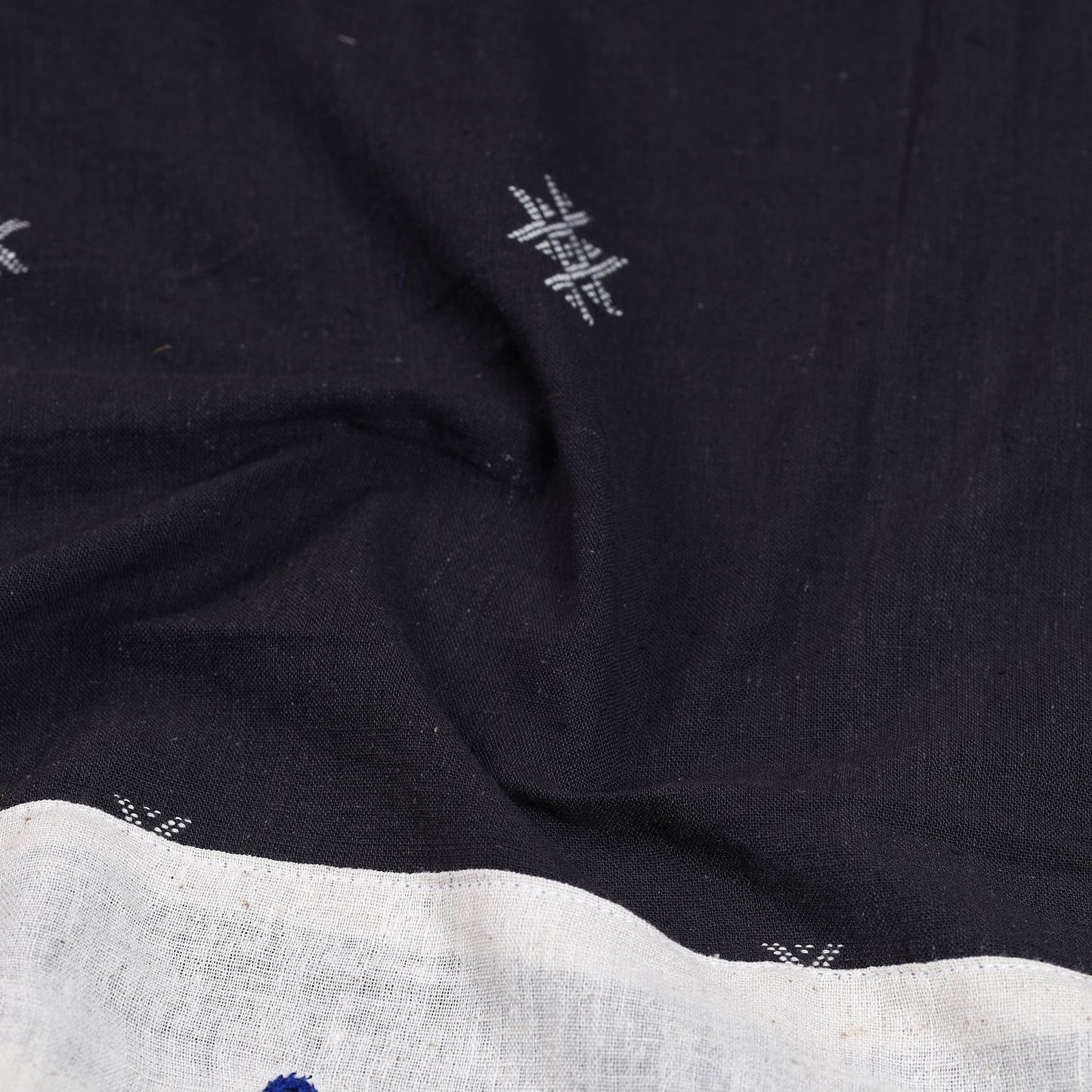 Black - organic kala cotton handloom blouse piece 36