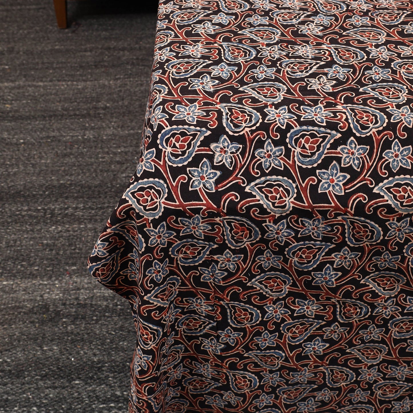 Black - patchwork cotton double bed sheet set 04