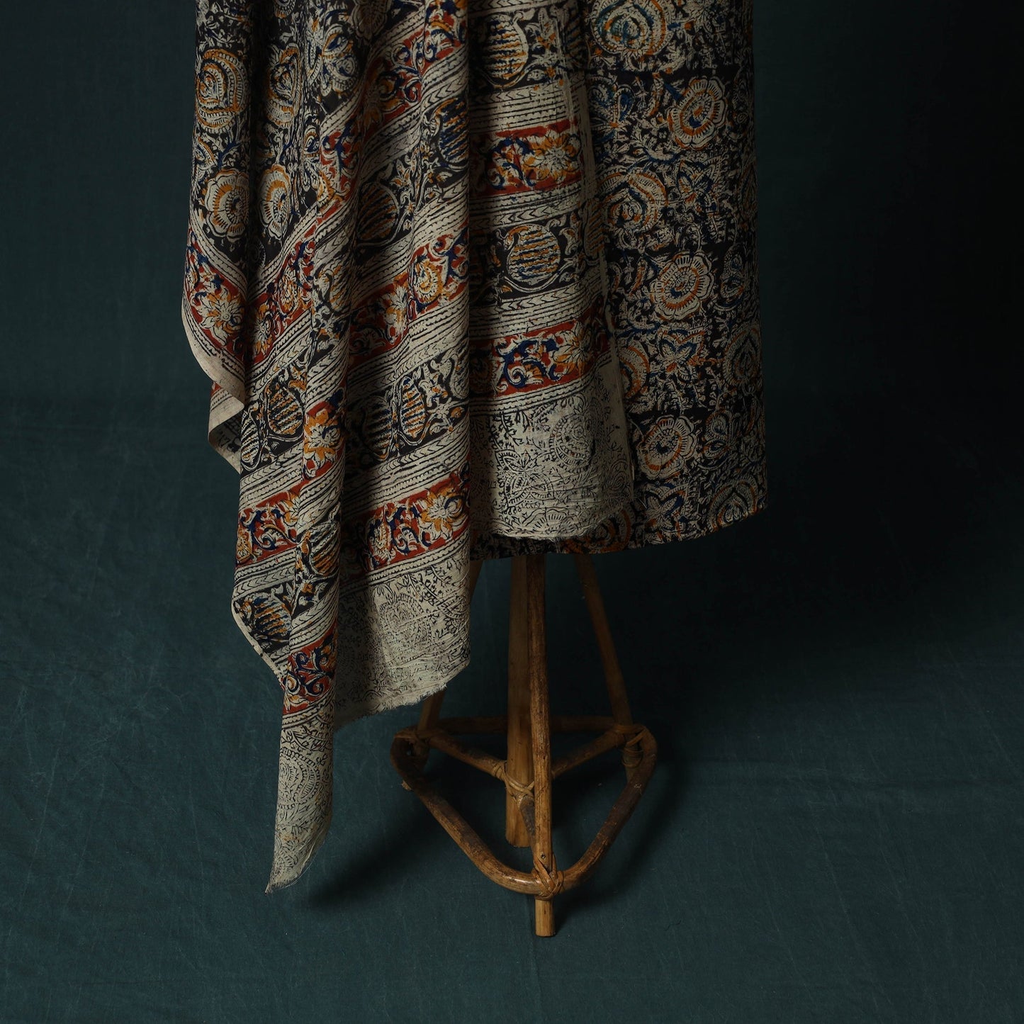 Pedana hand block print natural dyed cotton kalamkari 2pc